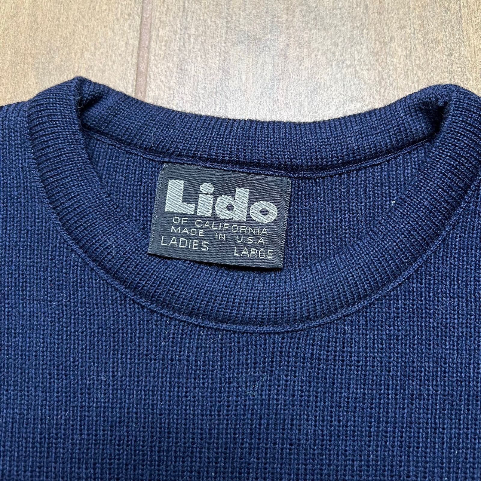 Vintage Vintage Lido of California Wool Striped Sweater Womens L USA Size L / US 10 / IT 46 - 2 Thumbnail
