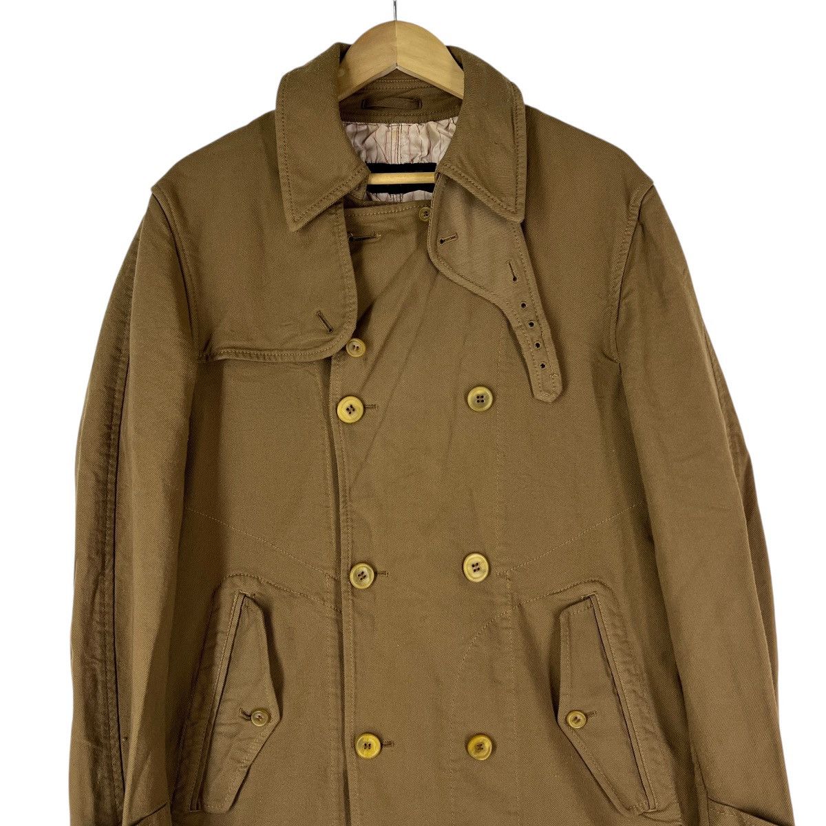 Comme des Garcons Homme 🔥 Comme des Garcons Homme Double Breast Trench Coat Size US M / EU 48-50 / 2 - 8 Thumbnail