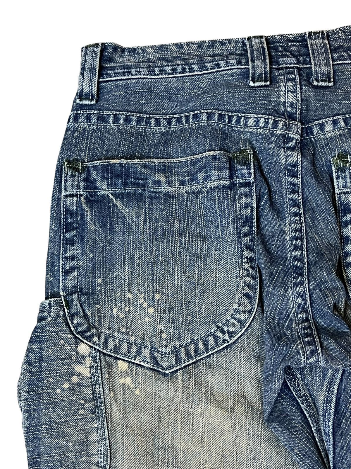 Japanese Brand Sick 90s japanese denim GL HEART mud wash dirty faded jeans Size US 31 - 7 Thumbnail