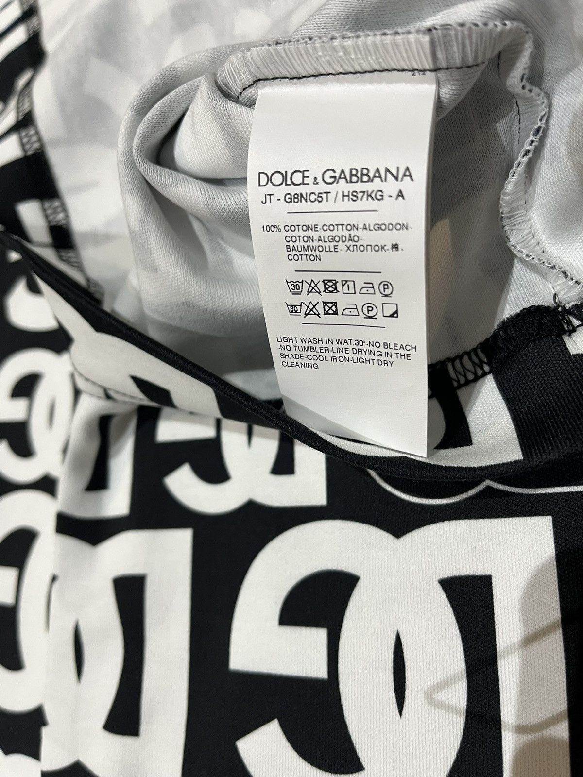 Dolce & Gabbana all-over DG logo-print T-shirt Size US M / EU 48-50 / 2 - 5 Thumbnail