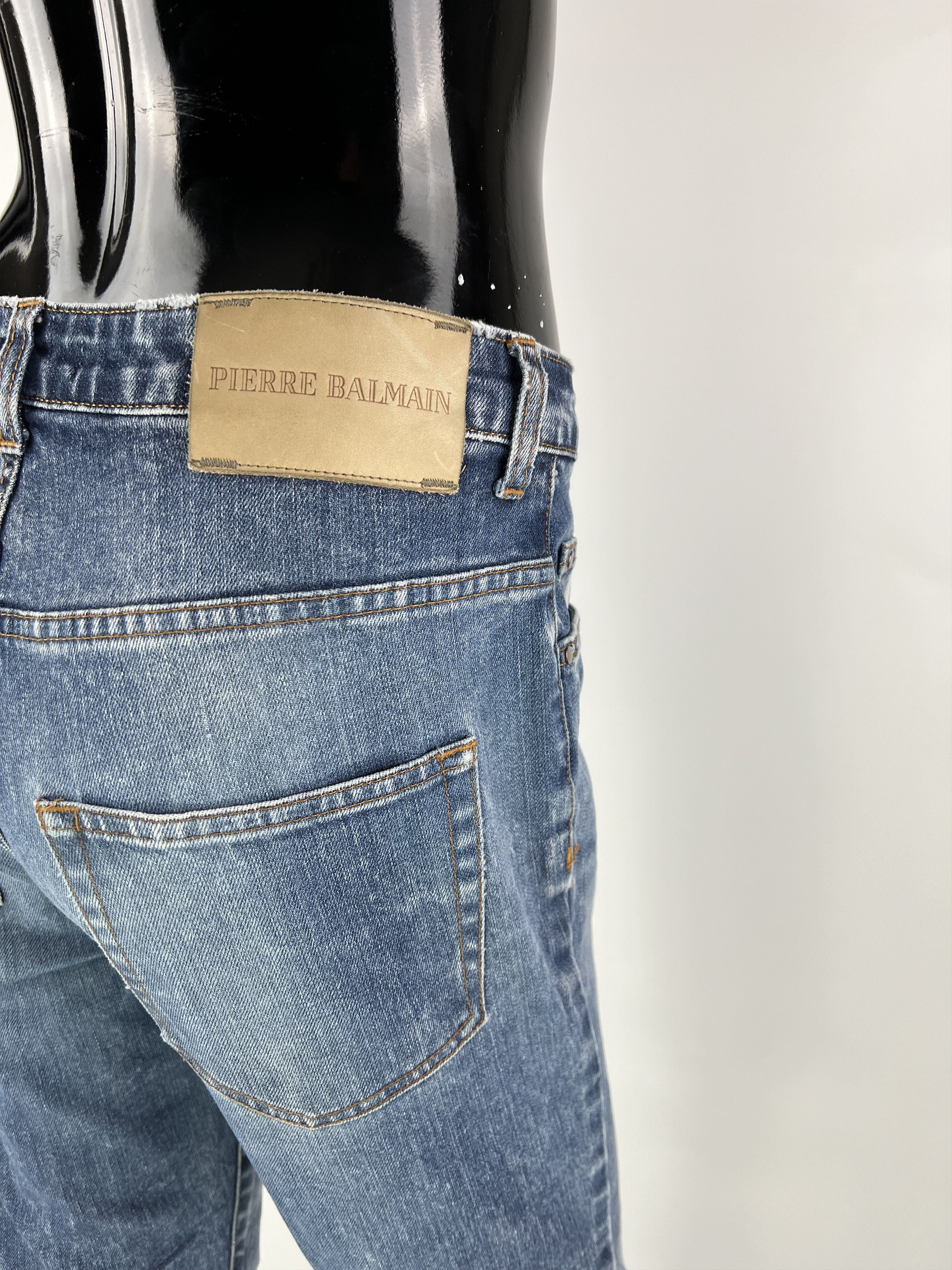Pierre Balmain Pierre Balmain Women's Blue Cropped Skinny Jeans Size 30/44 Size 30" / US 8 / IT 44 - 8 Thumbnail