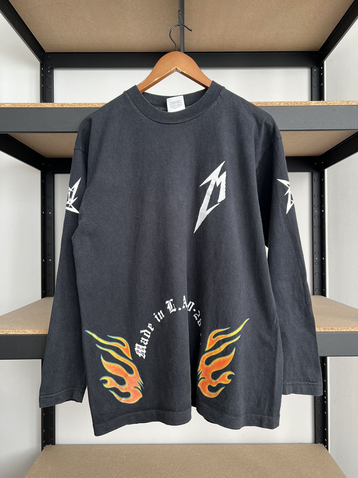 Band Tees Vintage 1996 Metallica San Francisco 15 Years Flame Long Size US L / EU 52-54 / 3 - 2 Thumbnail