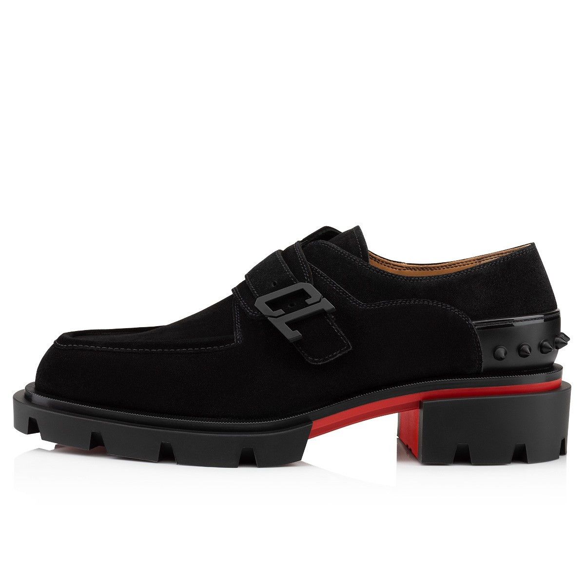 Christian Louboutin o1s1wg110525 Our Georges Flat Shoes in Black Size US 11 / EU 44 - 2 Thumbnail
