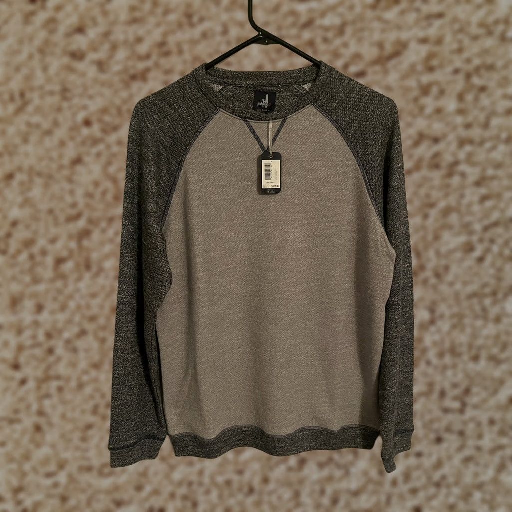 johnnie-O Johnnie-O Dan Colorblock Crewneck Sweatshirt Light Gray JMKO3650 Men's S New Size US S / EU 44-46 / 1 - 1 Thumbnail