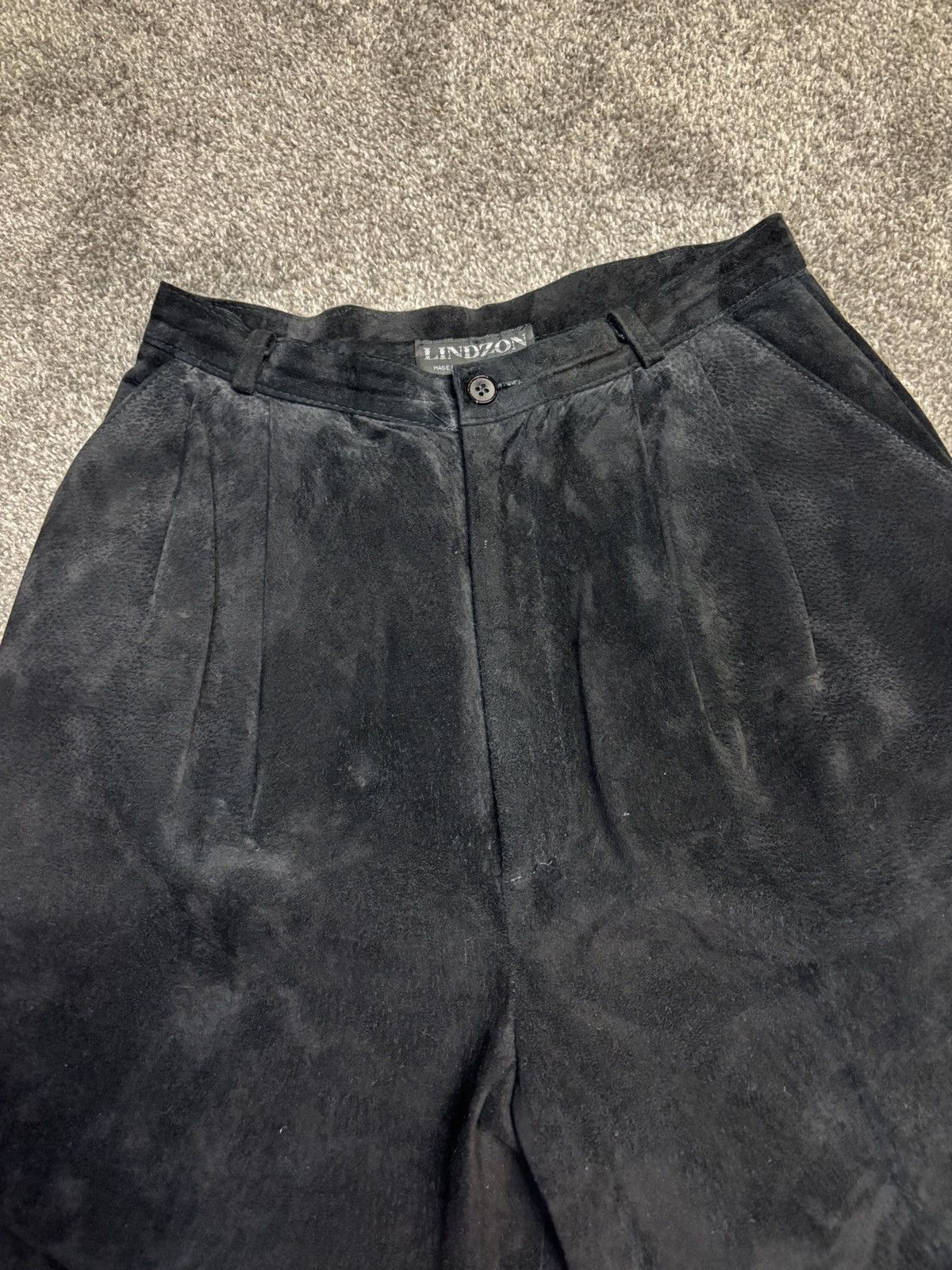 Leather Pigskin leather pants Size 28" / US 6 / IT 42 - 3 Thumbnail
