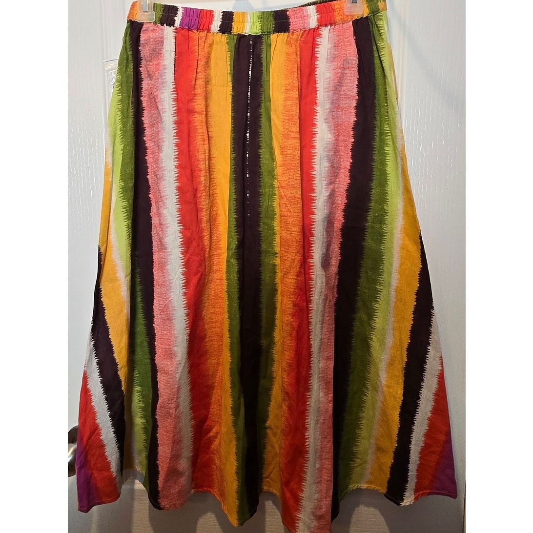Other NWT Her Destiny button front striped skirt sz L Size 34" / US 12 / IT 48 - 3 Thumbnail