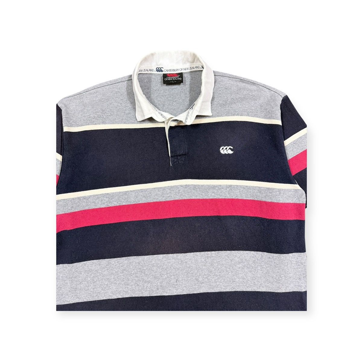 Canterbury of New Zealand Vtg 🔥Canterburry Of New Zealand Polo Rugby Striped Size US L / EU 52-54 / 3 - 3 Thumbnail