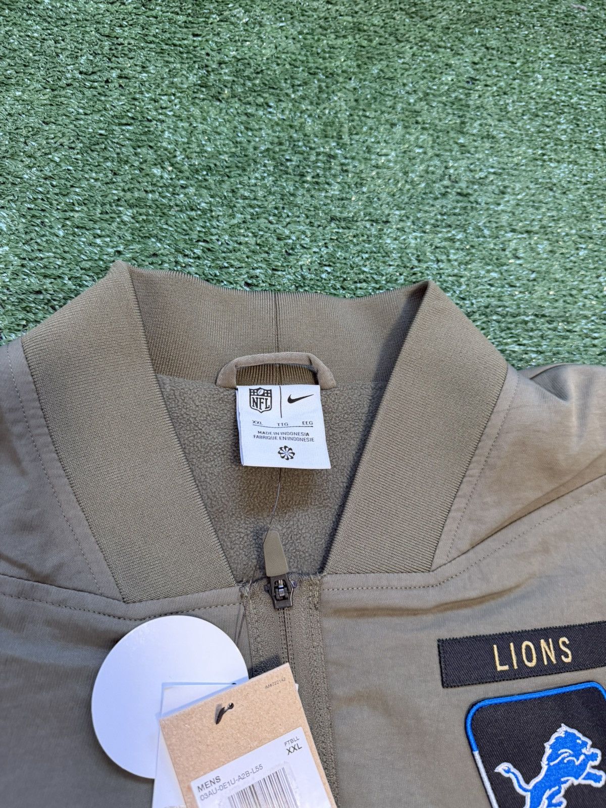 Nike Detroit Lions Men 2XL Nike NFL Salute to Service Full Zip Size US XXL / EU 58 / 5 - 4 Thumbnail