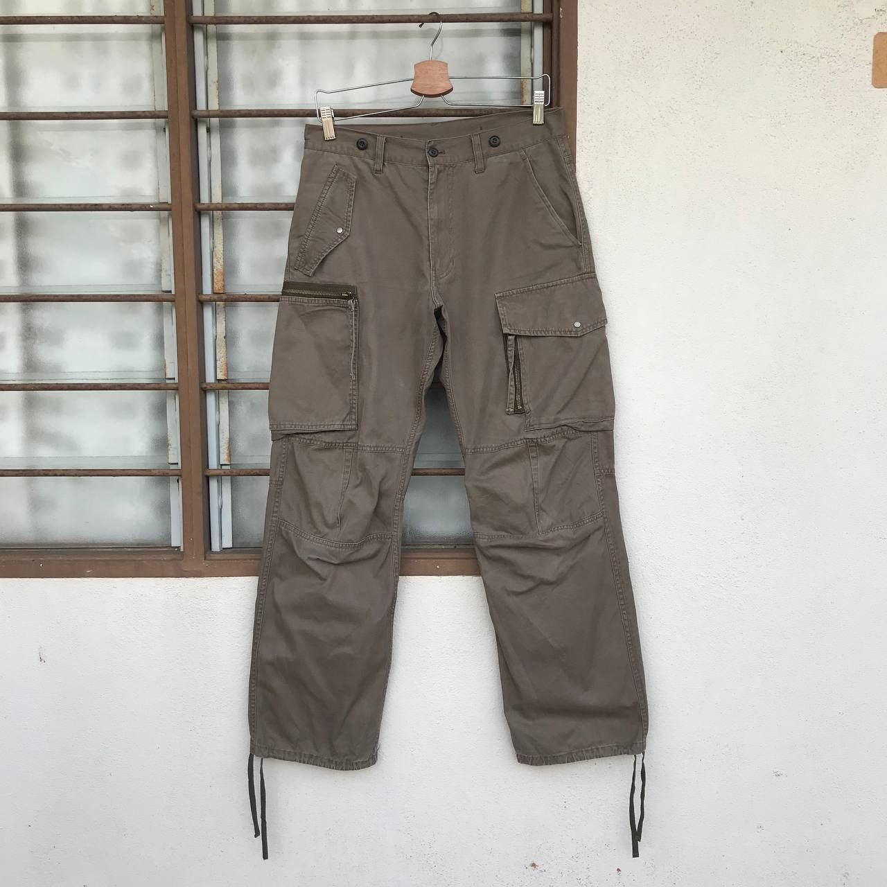PPFM RARE PPFM MILITARY TRACKTOR CARGO PANT DRAWSTRING LEG STRIP Size US 30 / EU 46 - 1 Thumbnail