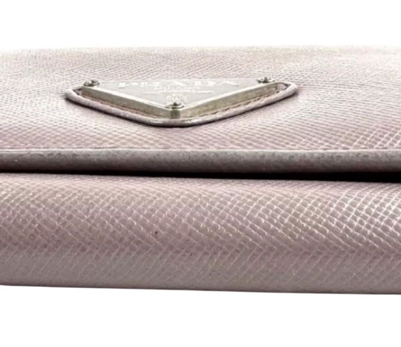 Prada Prada Safiano Leather Wallet in Pink Excellent Condition Size ONE SIZE - 3 Thumbnail