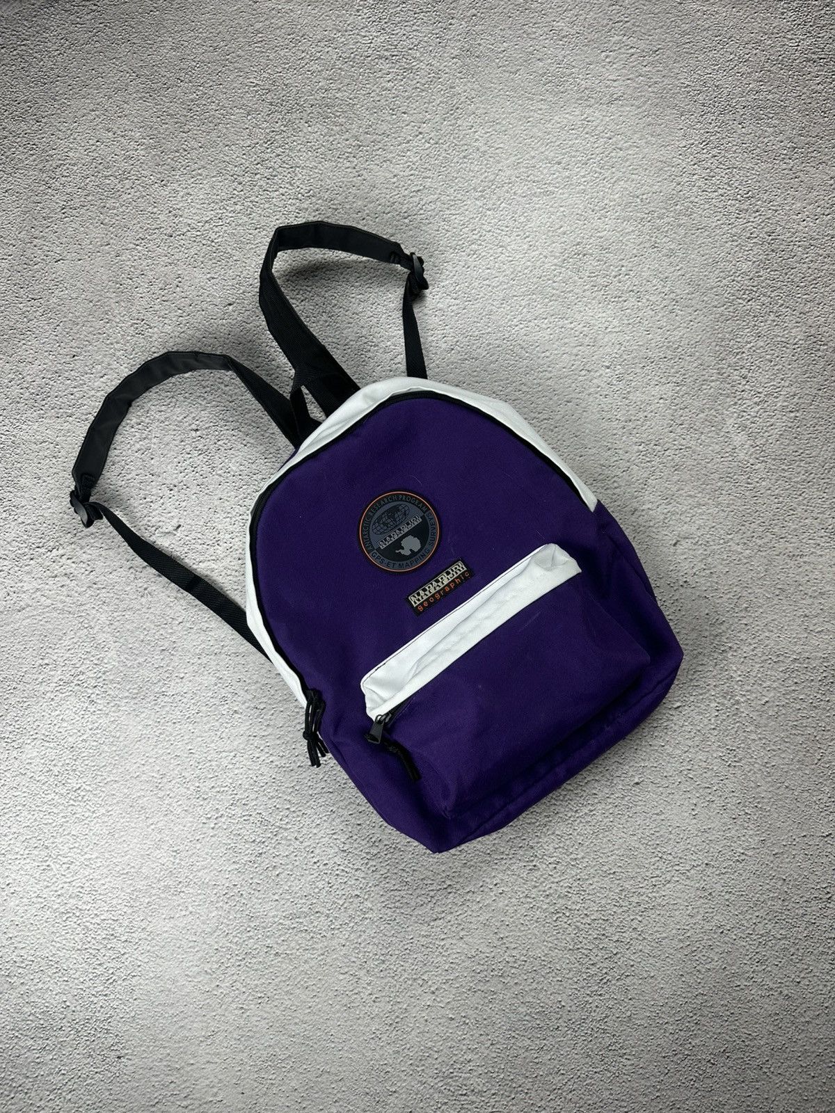 Napapijri VTG Napapijri Backpack Y2K Bag Hype Crazy Logo Patch Style Size ONE SIZE - 2 Thumbnail