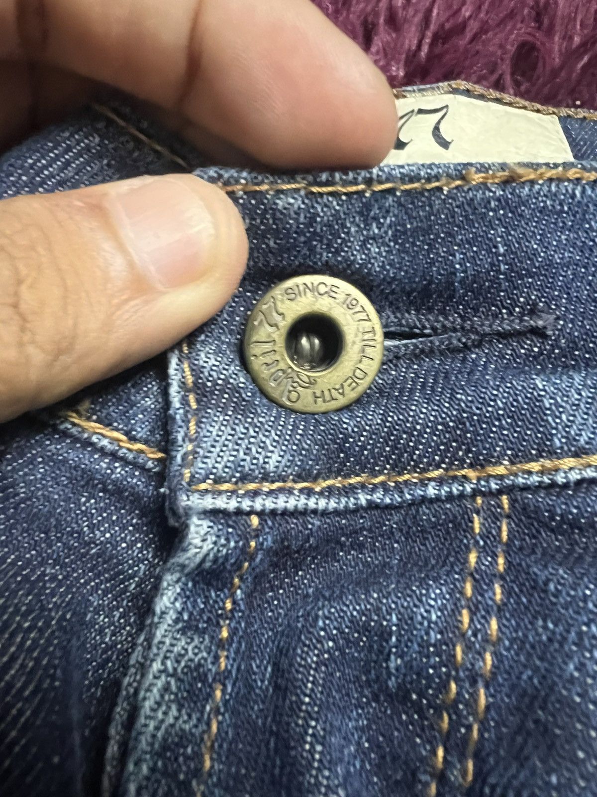 April 77 April 77 Joey Overdrive Blue Raw Denim Jeans (45) Size US 31 - 7 Thumbnail