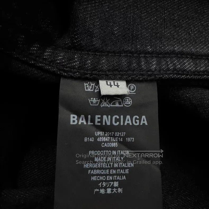 Balenciaga Balenciaga Sinners Embroidered Denim Jacket. Size US M / EU 48-50 / 2 - 5 Thumbnail