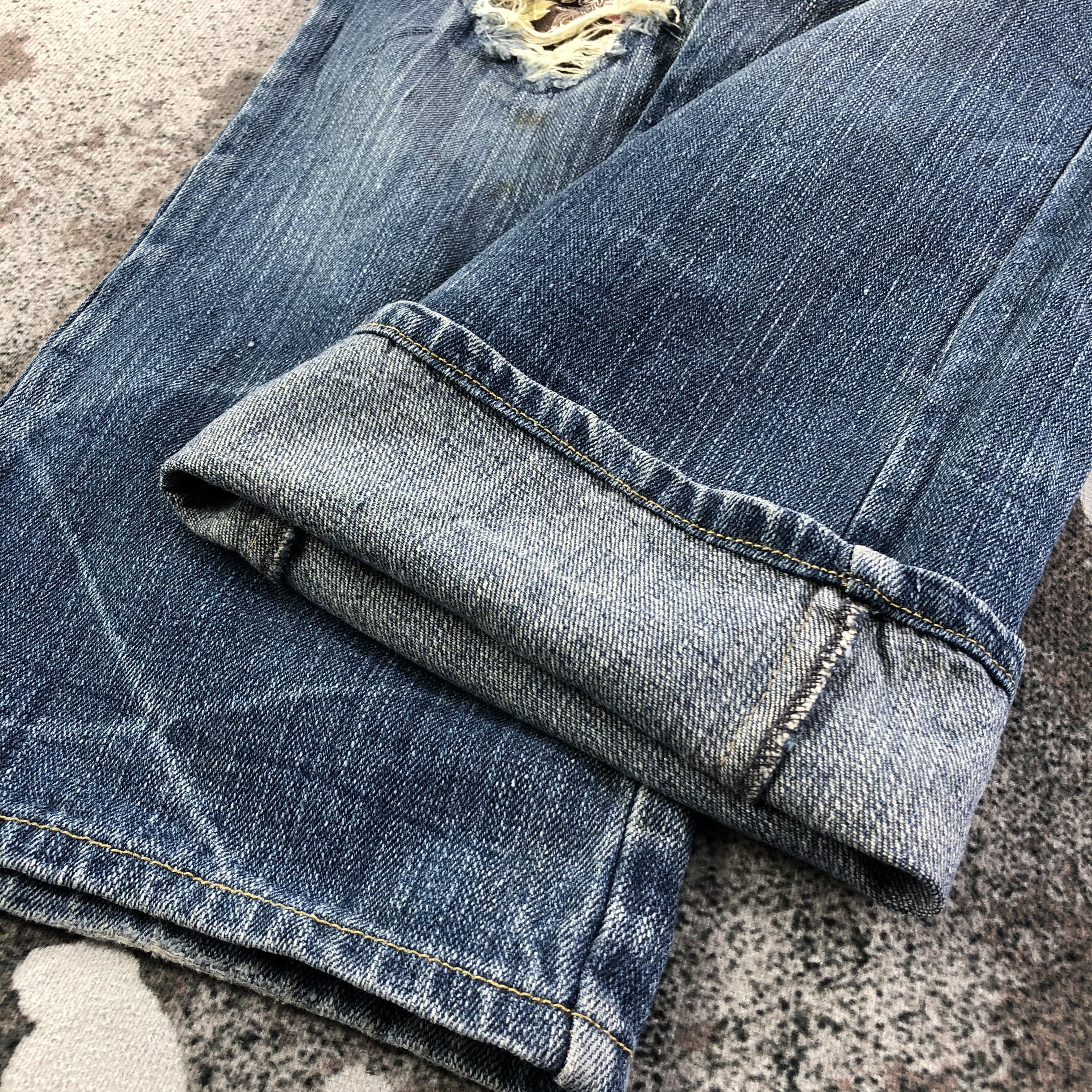 Japanese Brand Vintage Japanese Jeans Patchwork Distressed Denim KJ1809 Size US 29 - 6 Thumbnail