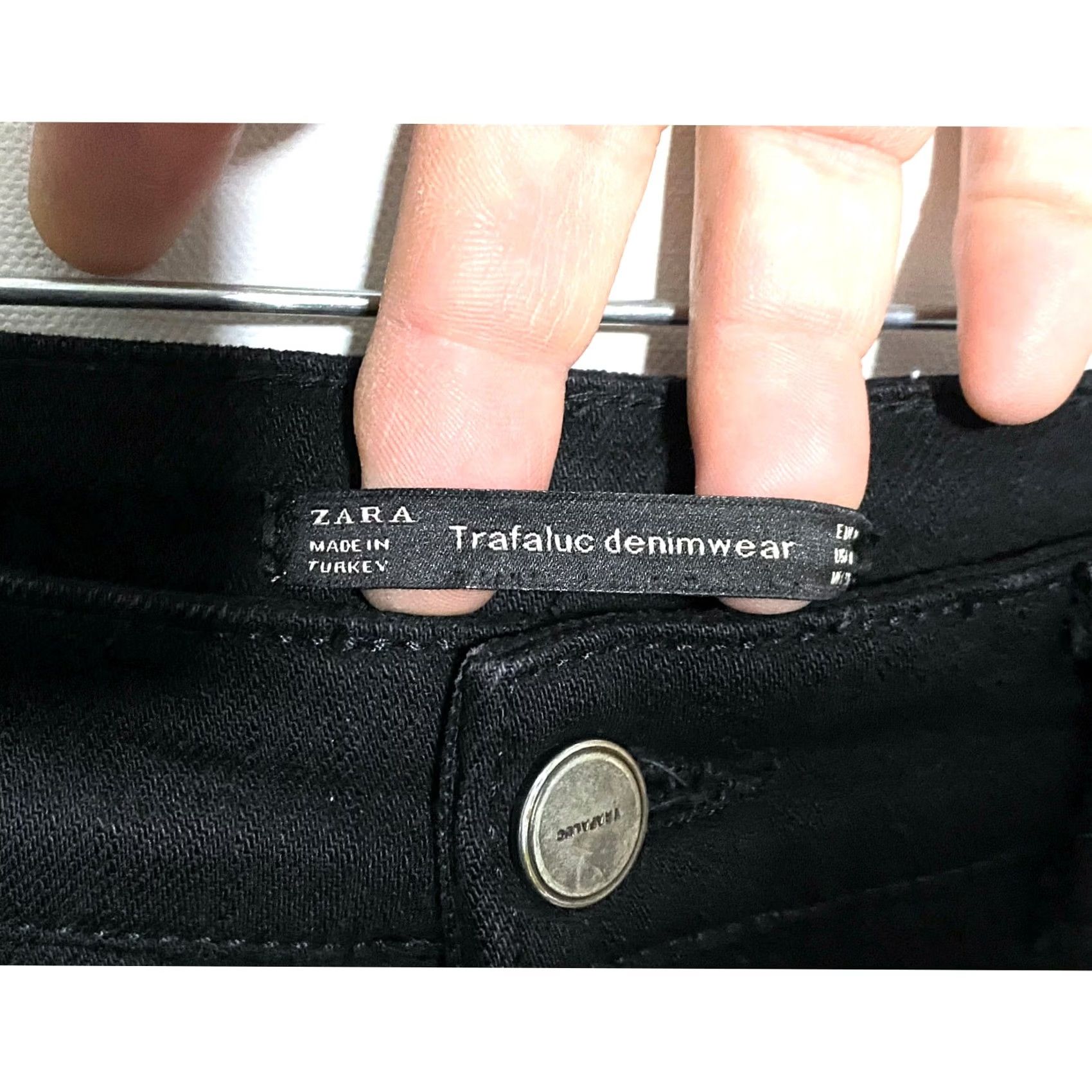 Zara Zara Trafaluc Denimwear Black Skinny Jeans White Side Striped Womens 6 Stretch Regular 16 Waist 27 Hips 33 Inseam 28.5 Size 38" / US 16 / IT 52 - 5 Thumbnail