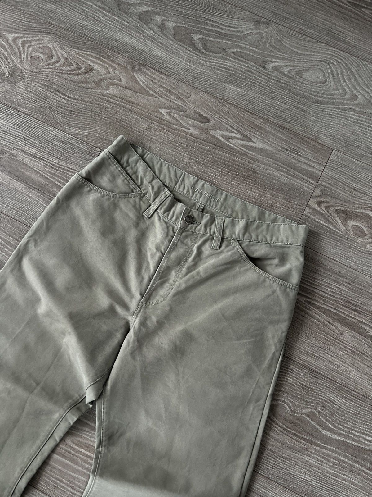 Lacoste Vintage Y2k Casual Lacoste Cotton Chinos Pants Size US 32 / EU 48 - 2 Thumbnail