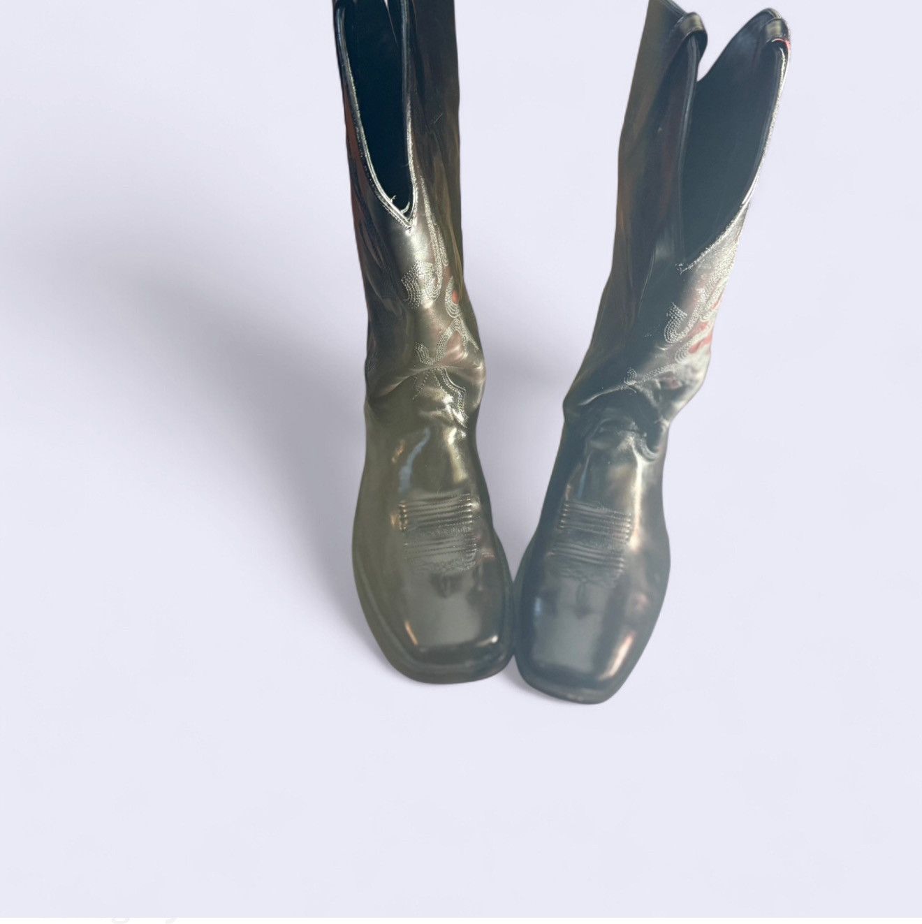 Other Size 16 Black and Red leather cowboy boots. Size US 15 / EU 48 - 1 Thumbnail