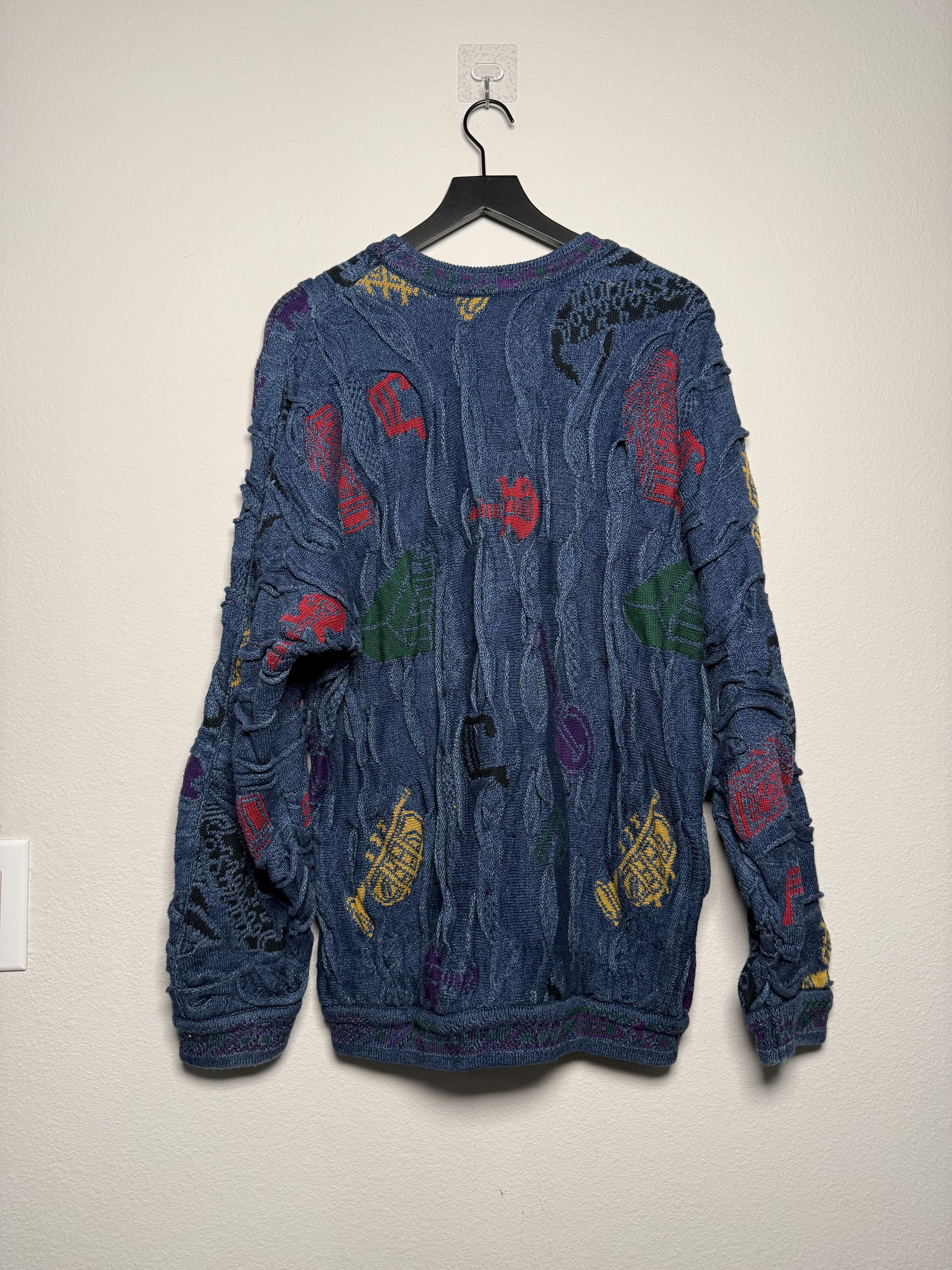 Coogi Mens COOGI Blues Knit Sweater Size US M / EU 48-50 / 2 - 5 Thumbnail