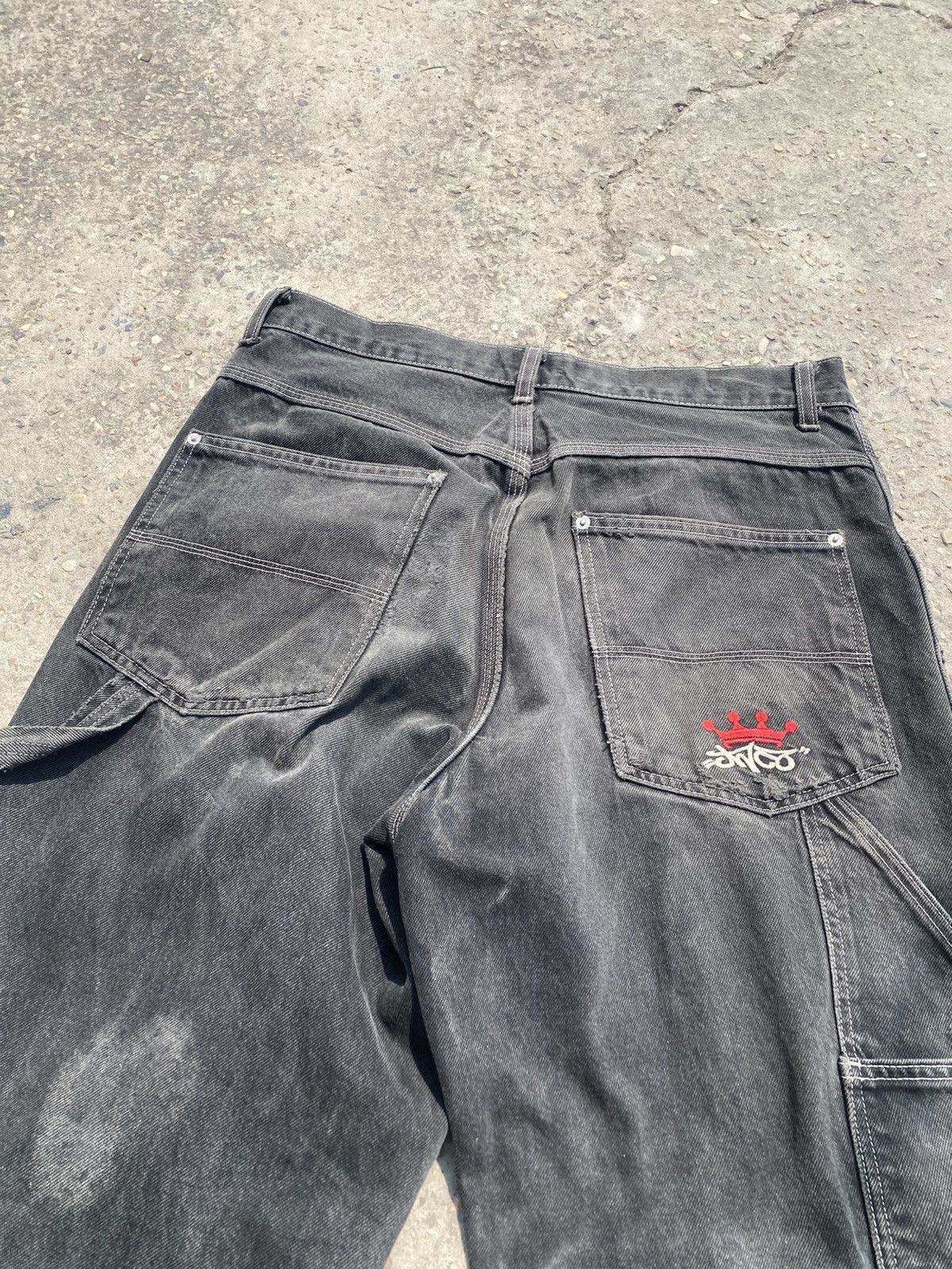 JNCO JNCO Jeans Y2K 90S Size 34W/30L Jet Black XXL Pockets Size US 34 / EU 50 - 4 Thumbnail
