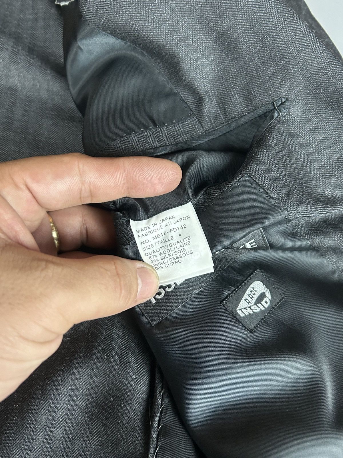 Issey Miyake Issey Miyake A-POC Wool/Silk Blazer Size US L / EU 52-54 / 3 - 7 Thumbnail