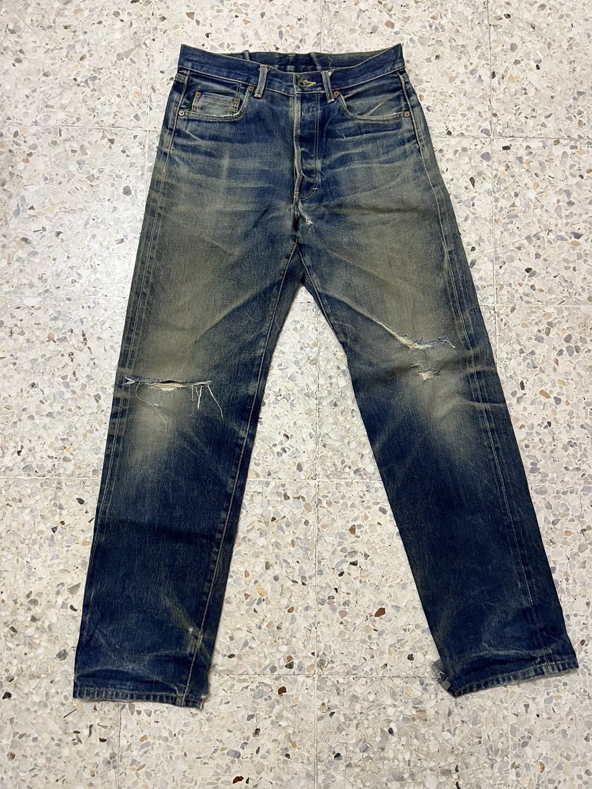 Vintage Vintage Paul Smith purple line selvedge distressed denim Size US 31 - 1 Thumbnail