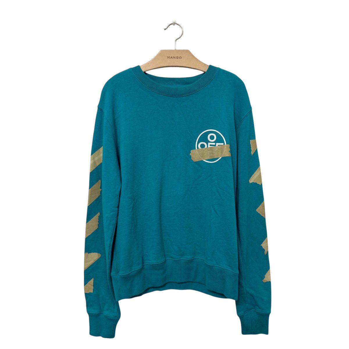 Off-White [FREE SHIPPING] Offwhite Tape Arrows Sweatshirt Size US S / EU 44-46 / 1 - 1 Thumbnail