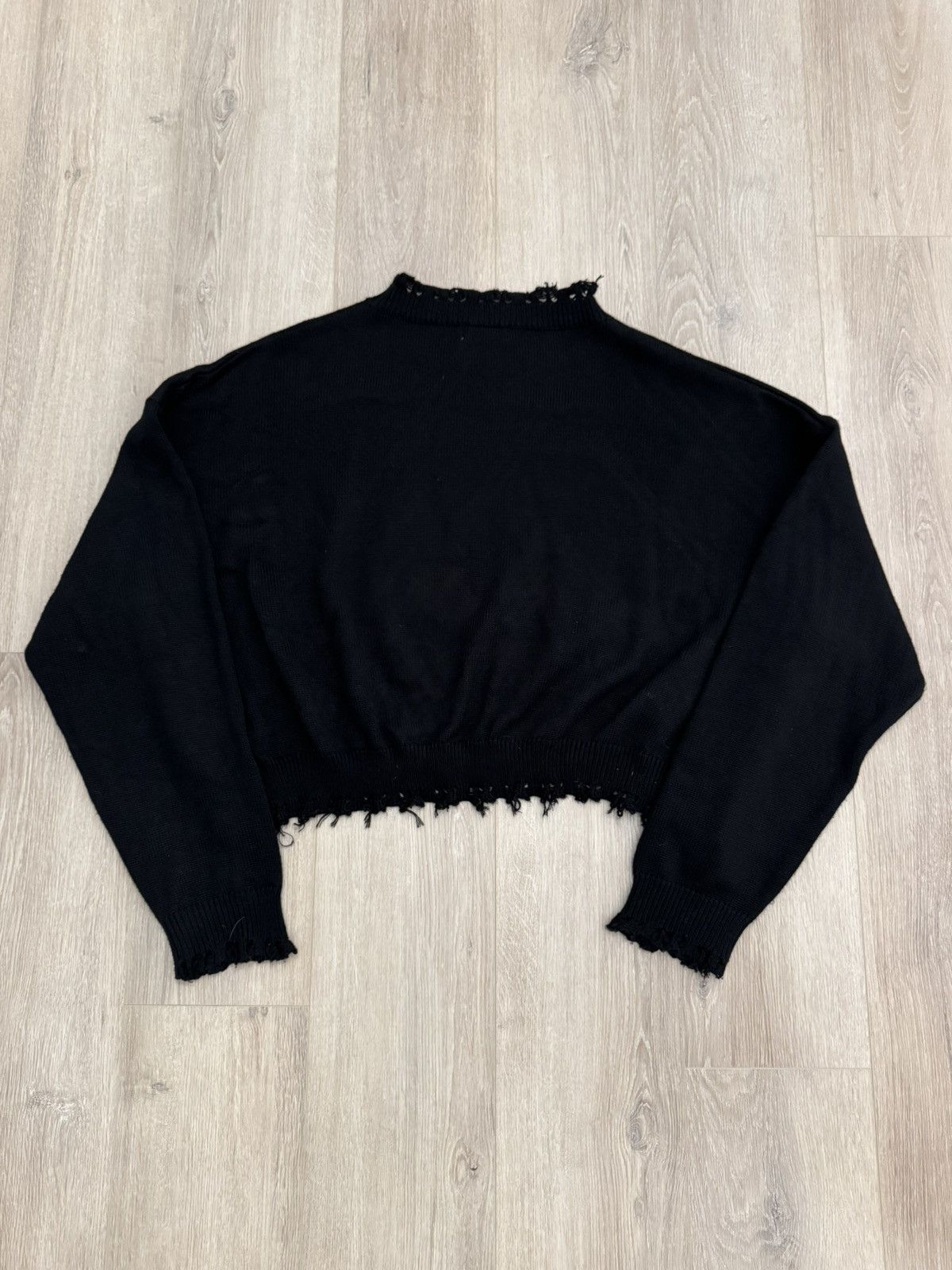 Bare Knuckles Bare Knuckles Cropped Cashmere Sweater Size US L / EU 52-54 / 3 - 2 Thumbnail