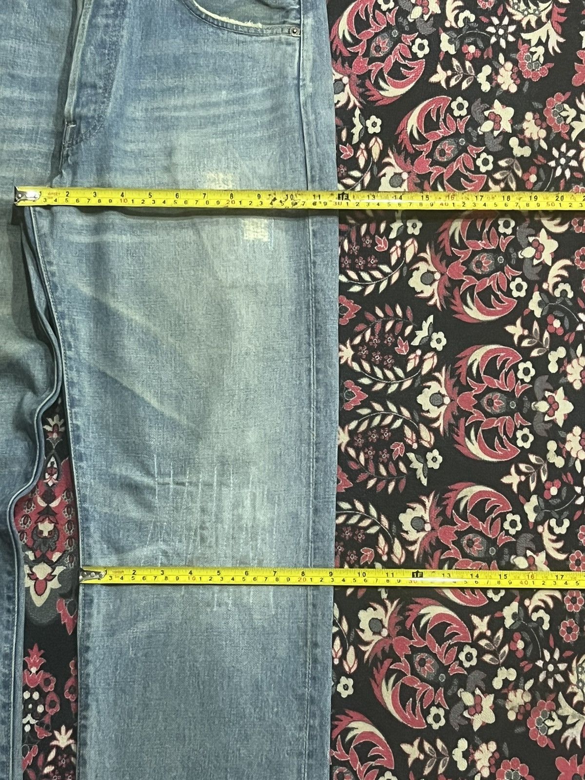Levi's Vintage Clothing Levi’s LVC 501 Big E Repaired Blue Washed Selvedge Jeans Size US 34 / EU 50 - 18 Thumbnail
