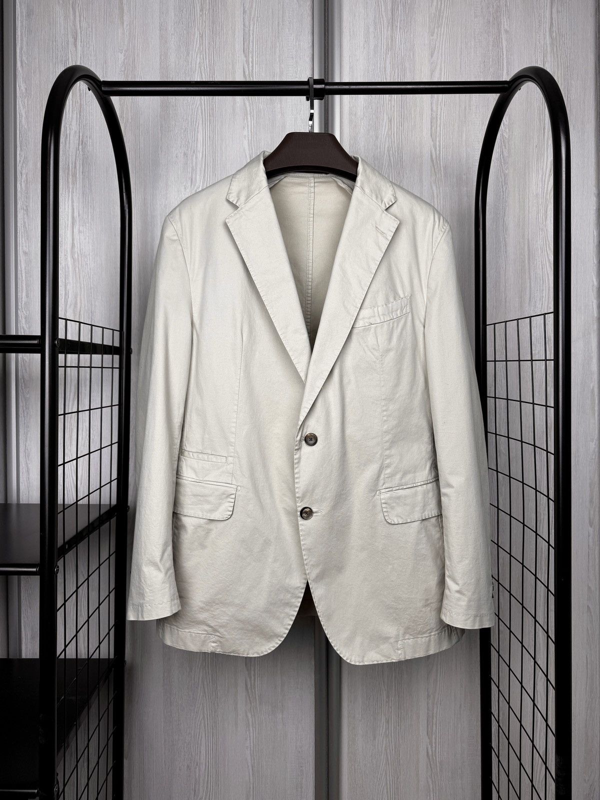 Other Windsor Solaro Silvino Beige Oragnic Cotton Suit 44R (EU 54) Size 44R - 10 Thumbnail