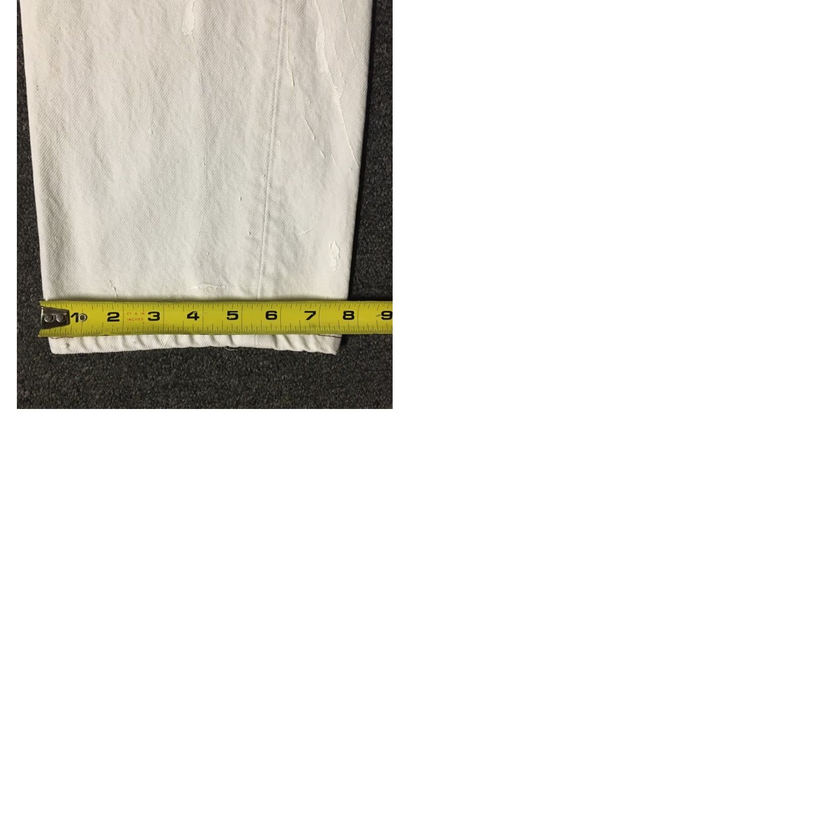 Levi's VINTAGE Levi's 501 Jeans Button Fly Regular 30 White Denim Distressed Paint 80s 90s USA Mens Straight потр Size US 30 / EU 46 - 9 Thumbnail