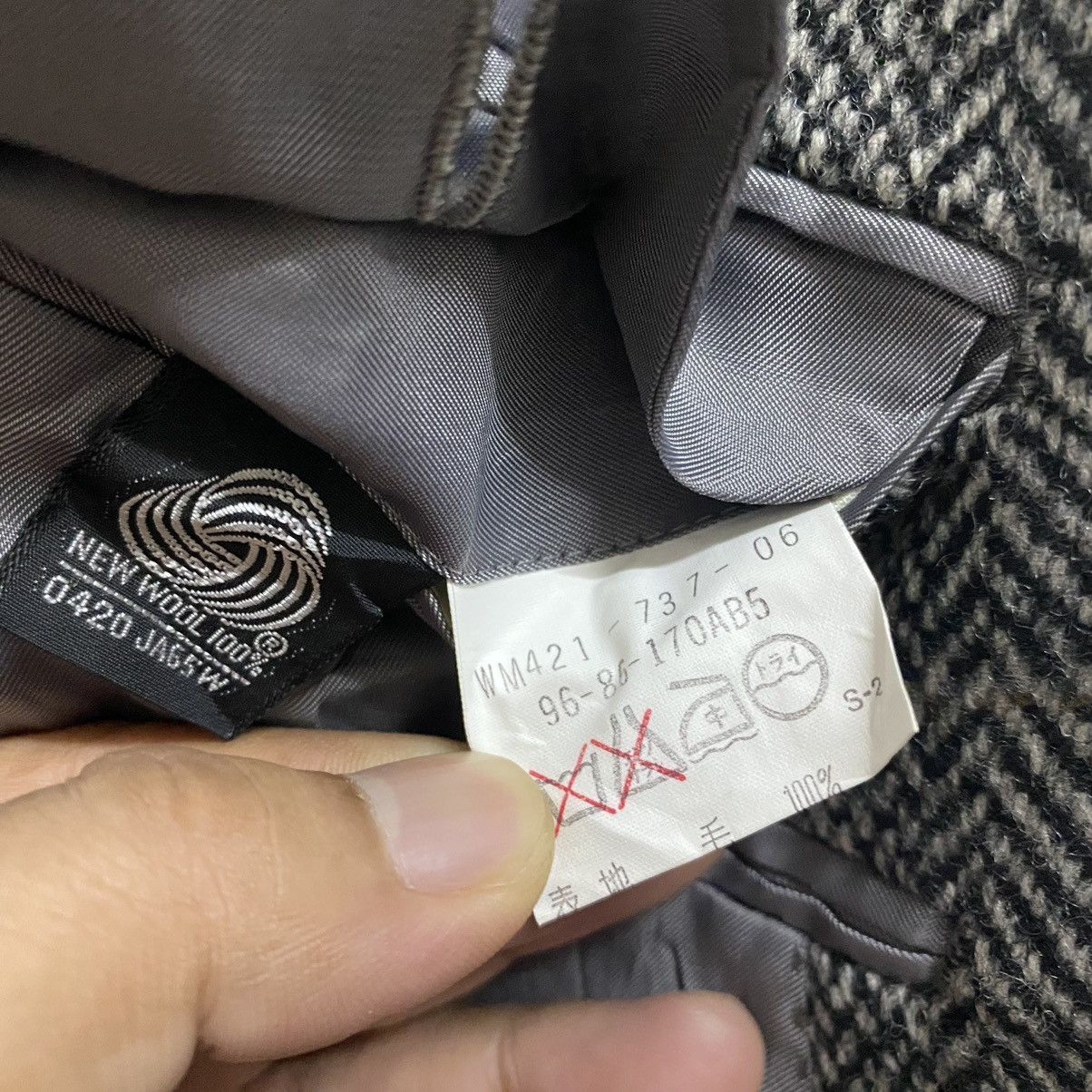 Burberry Vintage BURBERRYS England Harringbone Wool Jacket Size 42L - 11 Thumbnail