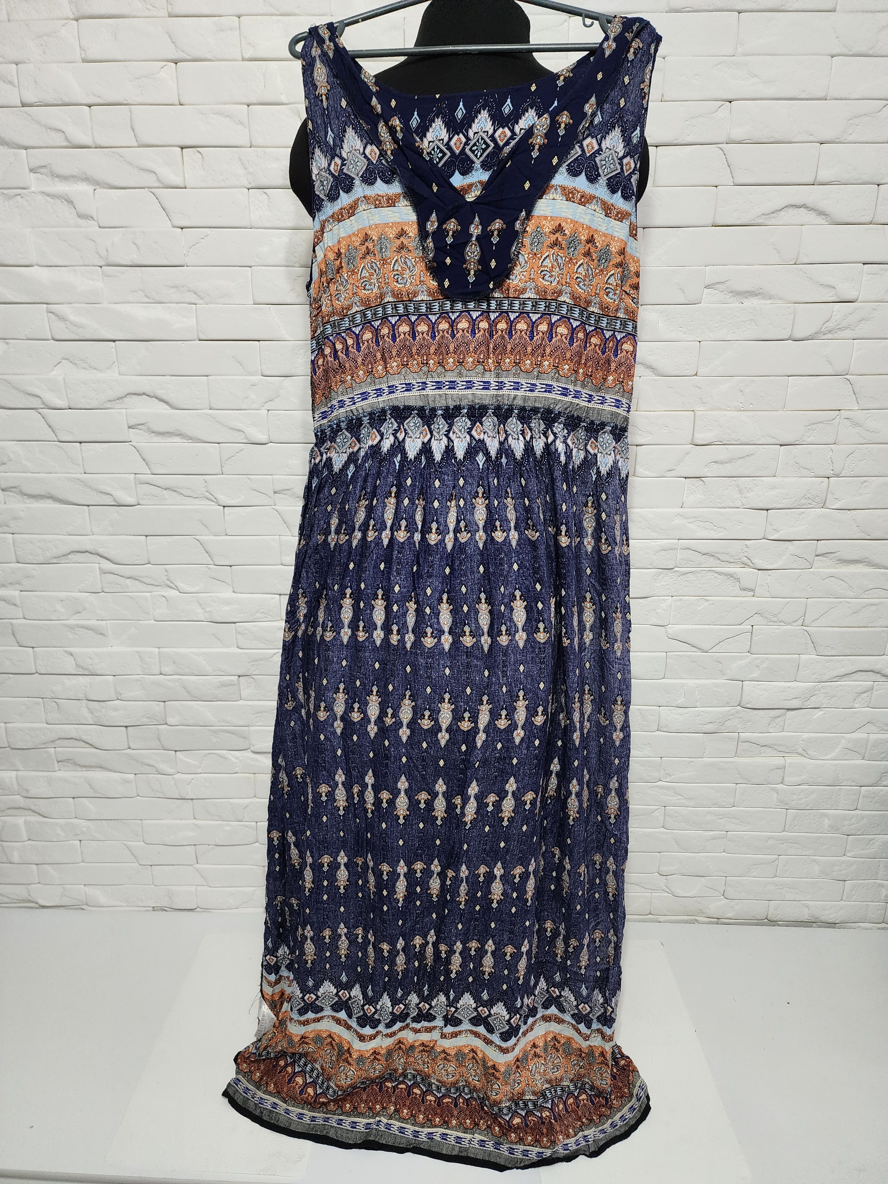 Other Multi-colored dress made of genuine viscose. Size M / US 6-8 / IT 42-44 - 7 Thumbnail