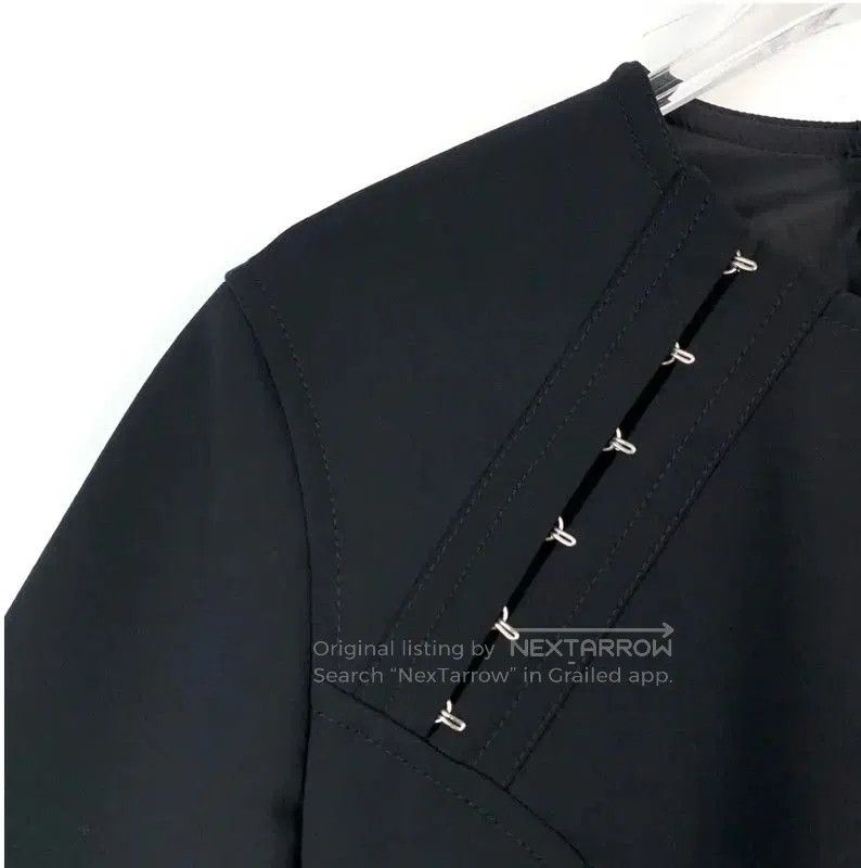 Louis Vuitton Louis Vuitton Black Short Sleeve Dress for Women . Size XXS / US 00 / IT 34 - 3 Thumbnail