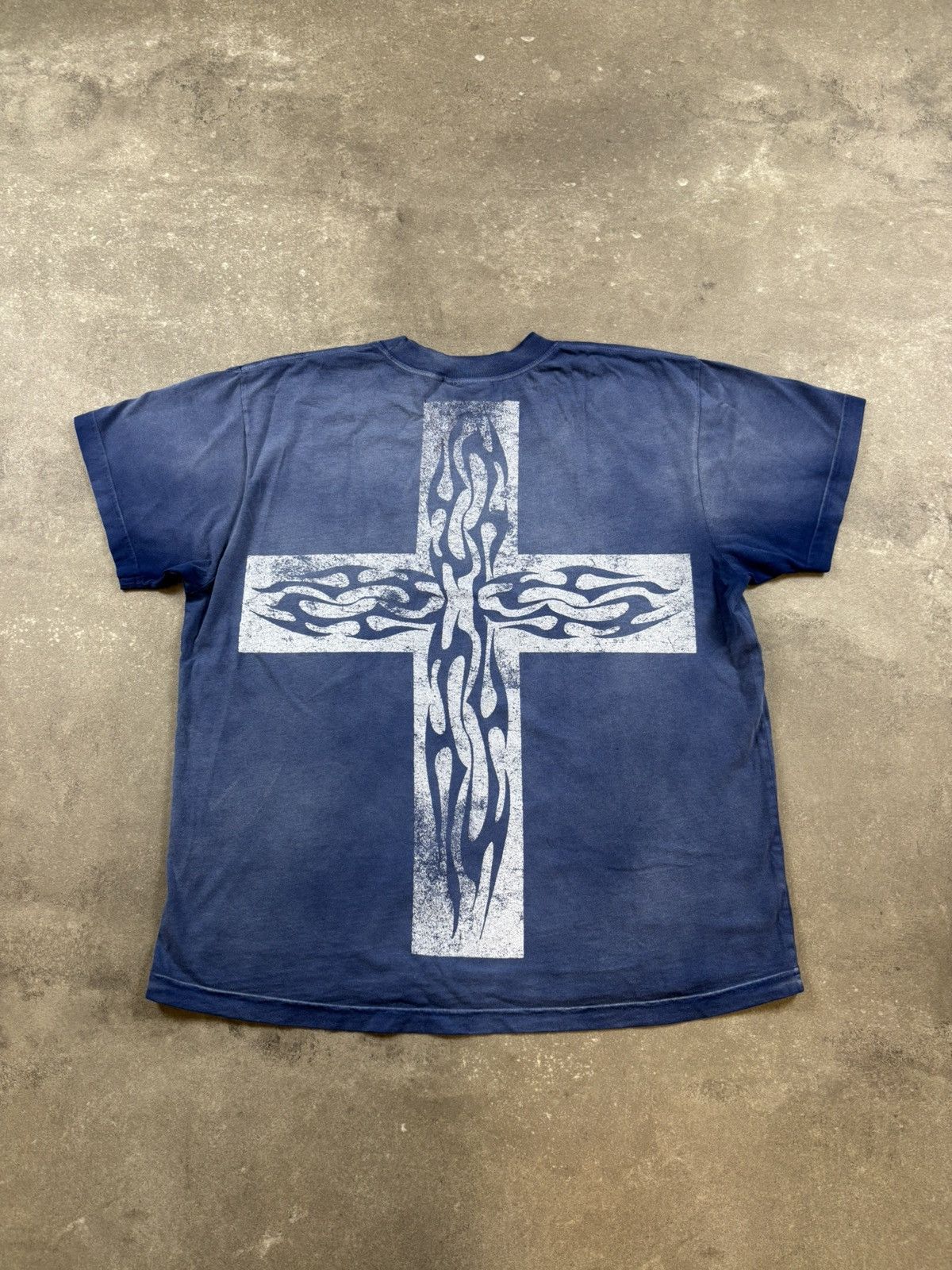 HELLSTAR Hellstar Carry Your Cross T-Shirt, Blue Size US XS / EU 42 / 0 - 2 Thumbnail