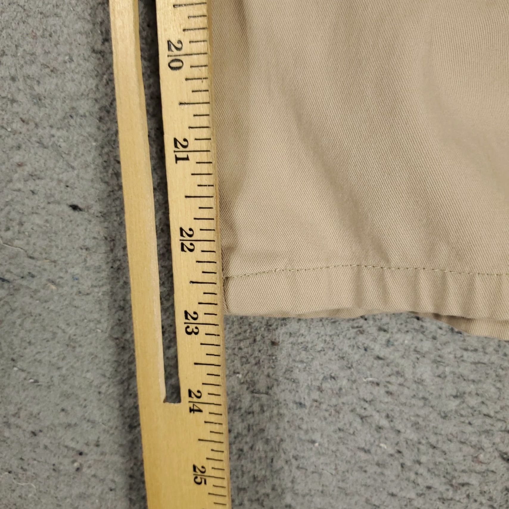 Vintage Hiltl Mens Pants 38x23 Beige Chino Trousers Flat Front Casual Business Formal Workwear Size US 38 / EU 54 - 6 Thumbnail