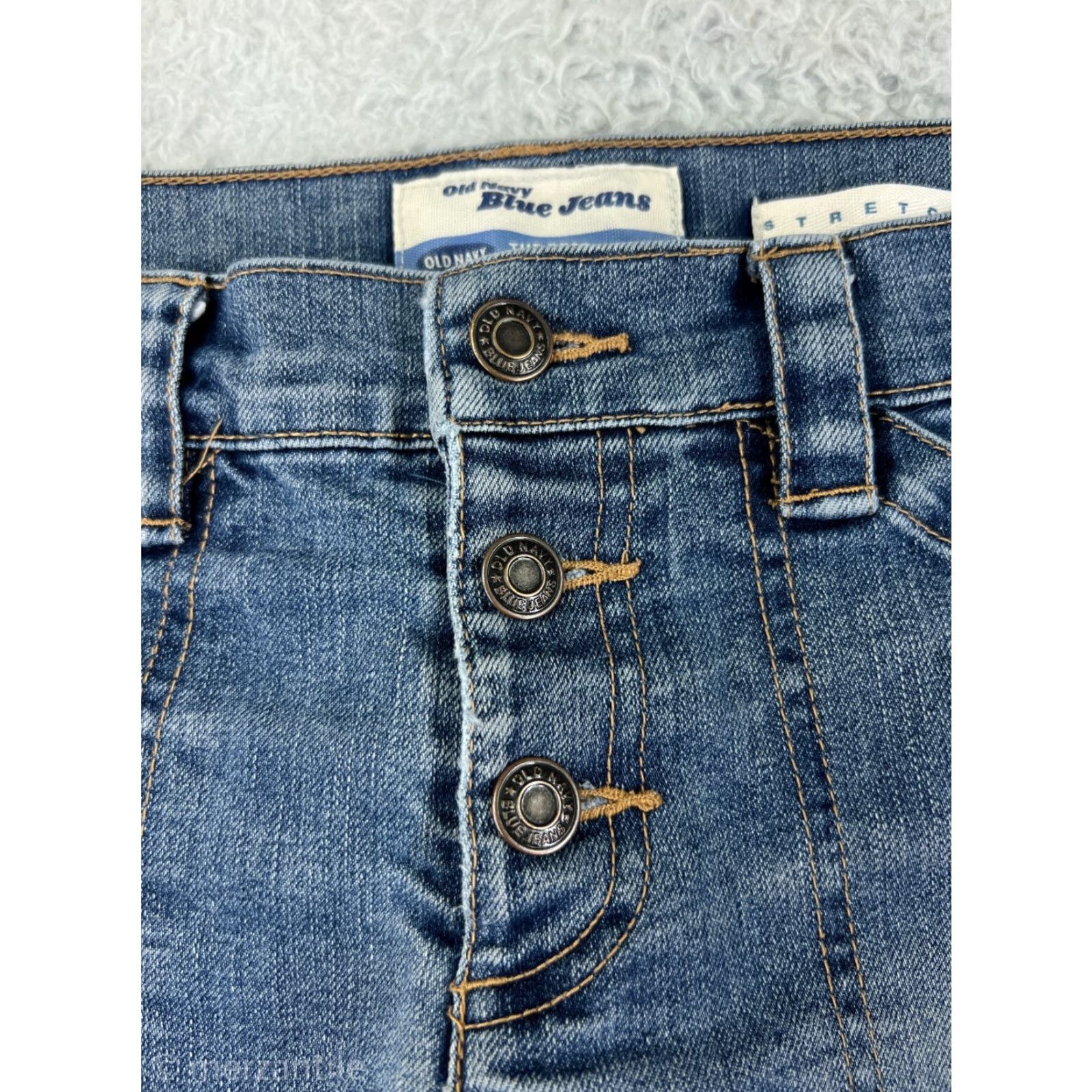 Old Navy Old Navy Jeans Womens 1 Blue Denim Jeans Button Fly Bootcut Cotton Denim Wide 5-Pocket design Modern Classic Womens Jeans Size 25" / US 0 / IT 36 - 3 Thumbnail