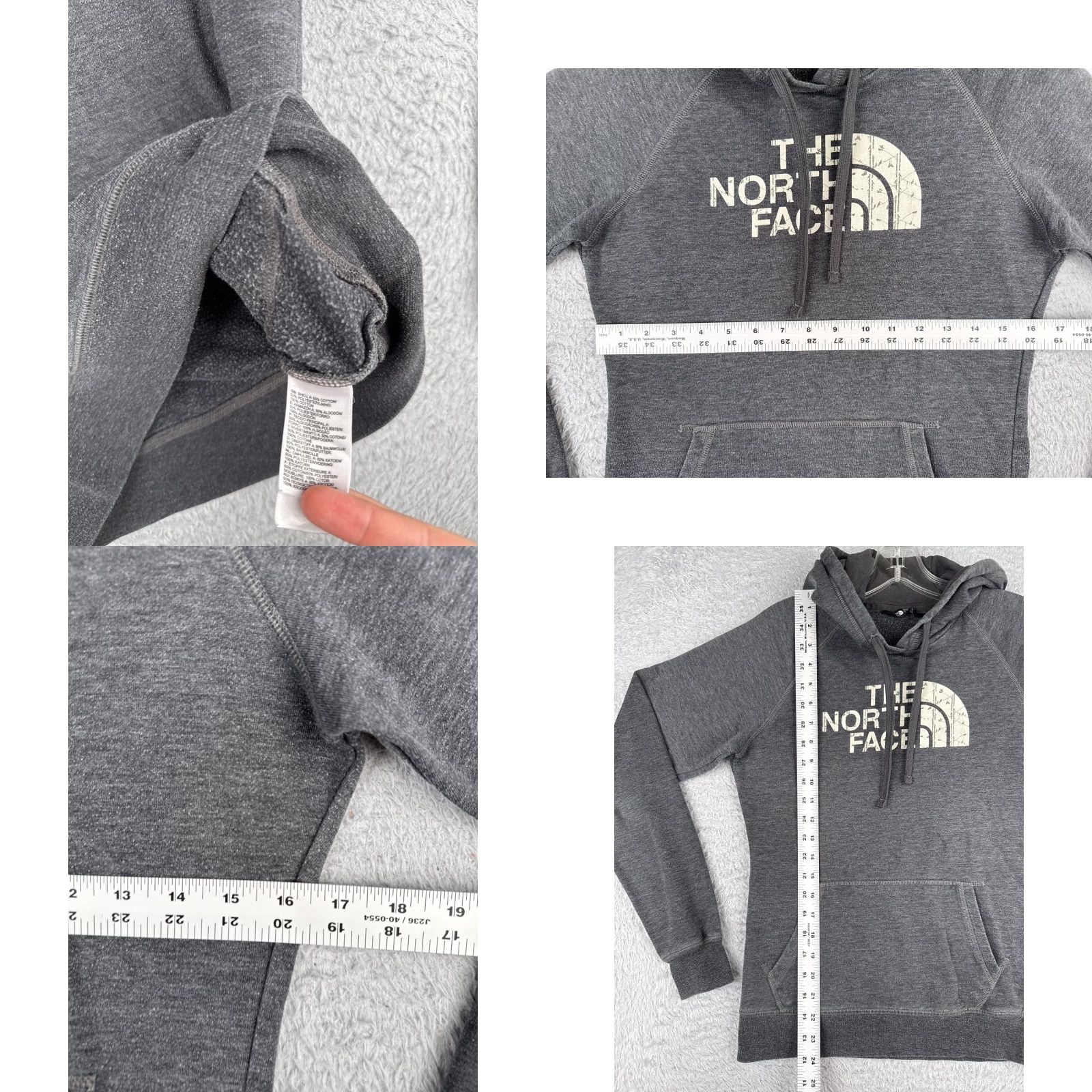 The North Face The North Face Jacket Womens Small Gray Pullover Hooded Hoodie Jersey Cotton Size S / US 4 / IT 40 - 8 Thumbnail