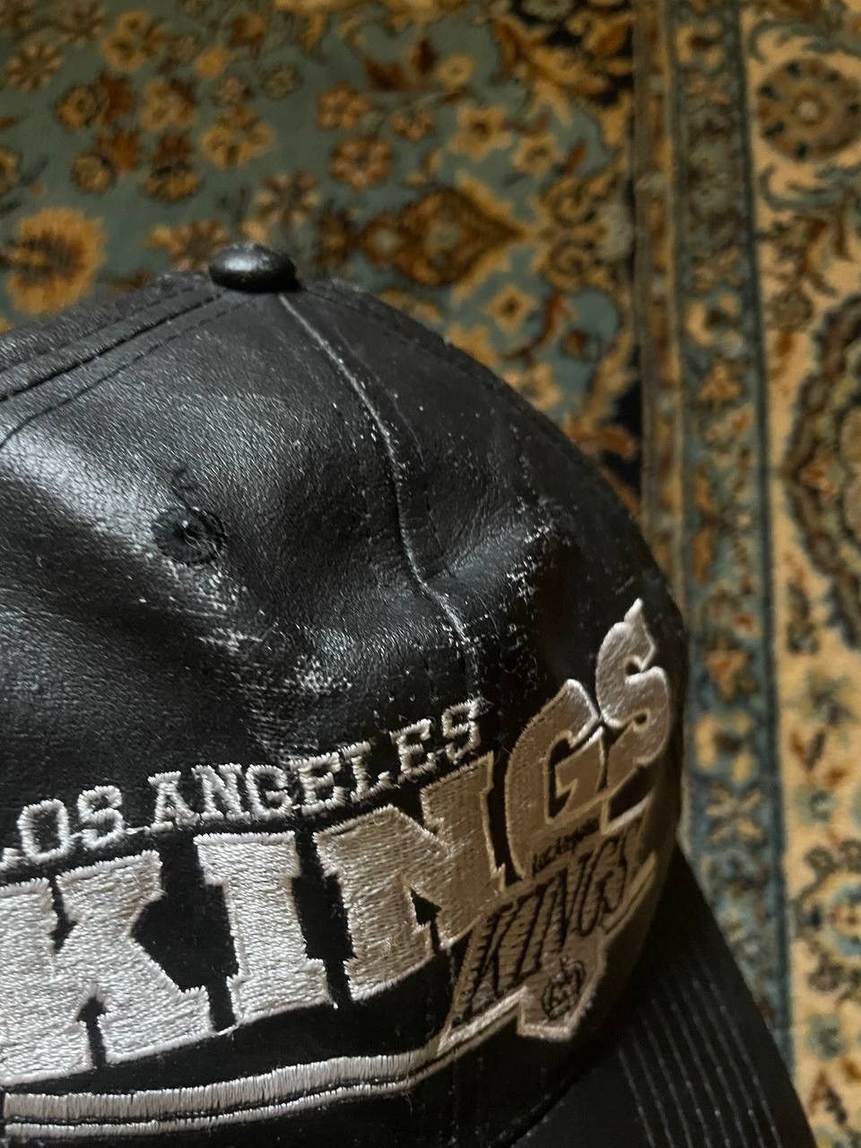 Leather × NHL × Vintage Los Angeles Kings leather cap nfl sportswear Size ONE SIZE - 12 Thumbnail