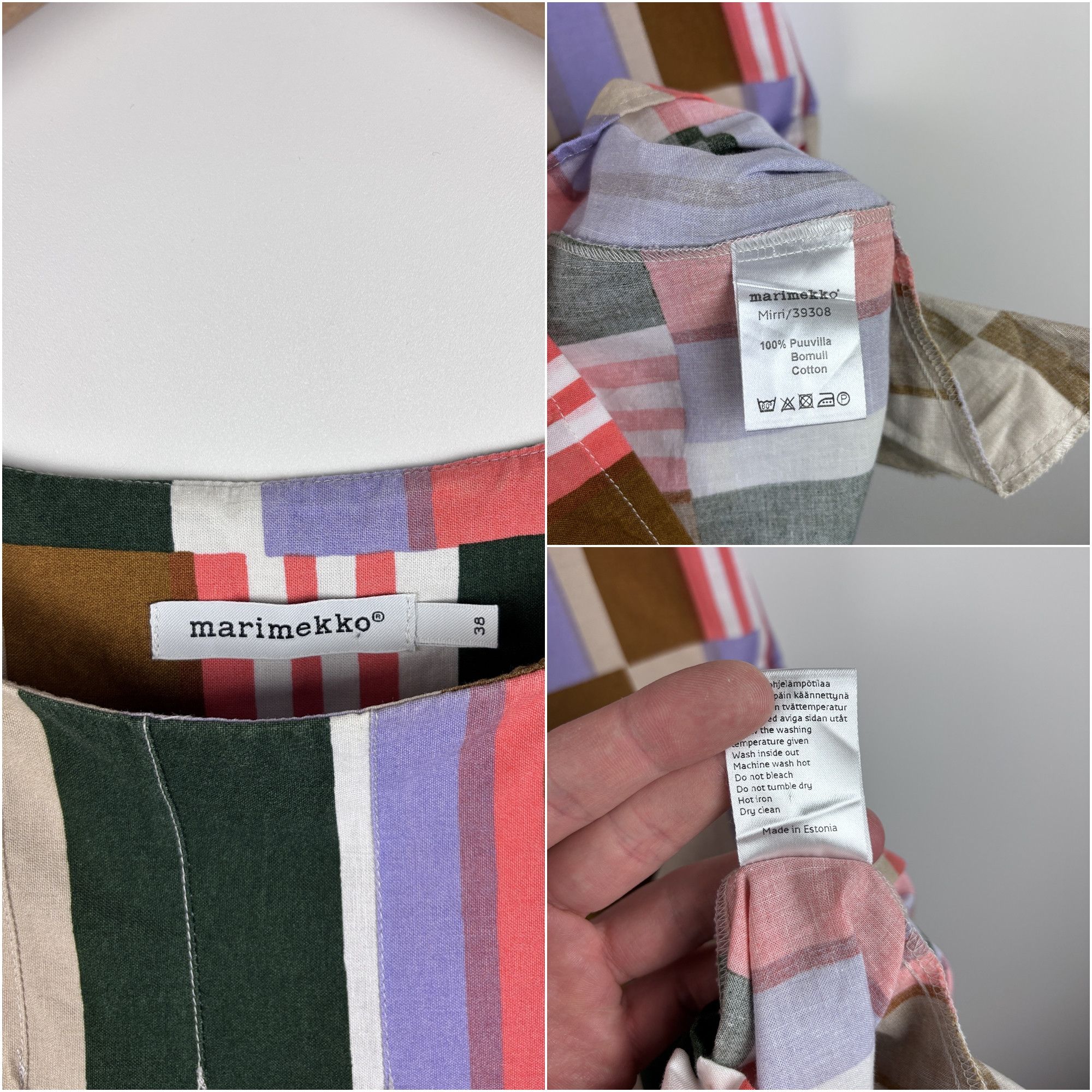 Marimekko Marimekko Mirri Tunic Dress Short Sleeve Multicolor 38 Size XS / US 0-2 / IT 36-38 - 10 Thumbnail