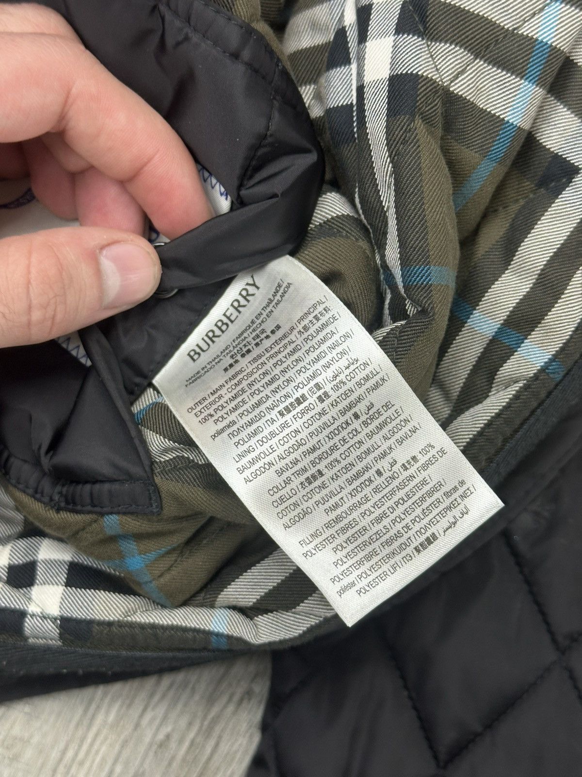 Burberry Burberry Quilted Jacket - Green Plaid Print Size US L / EU 52-54 / 3 - 5 Thumbnail