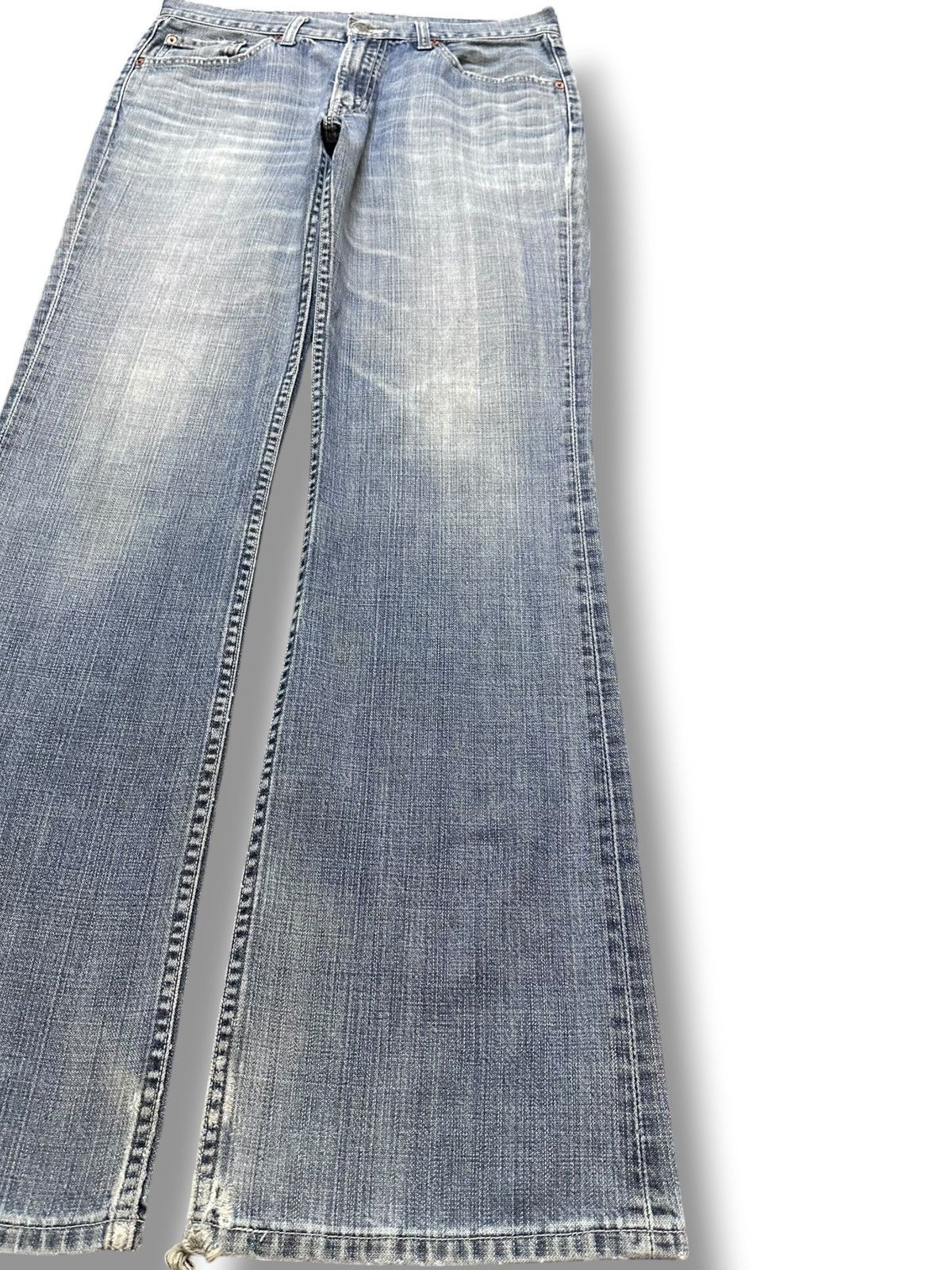 Levi's Vintage Clothing Vintage Levi’s 517-03 Flare Bell Bottom Faded Denim Size US 31 - 4 Thumbnail