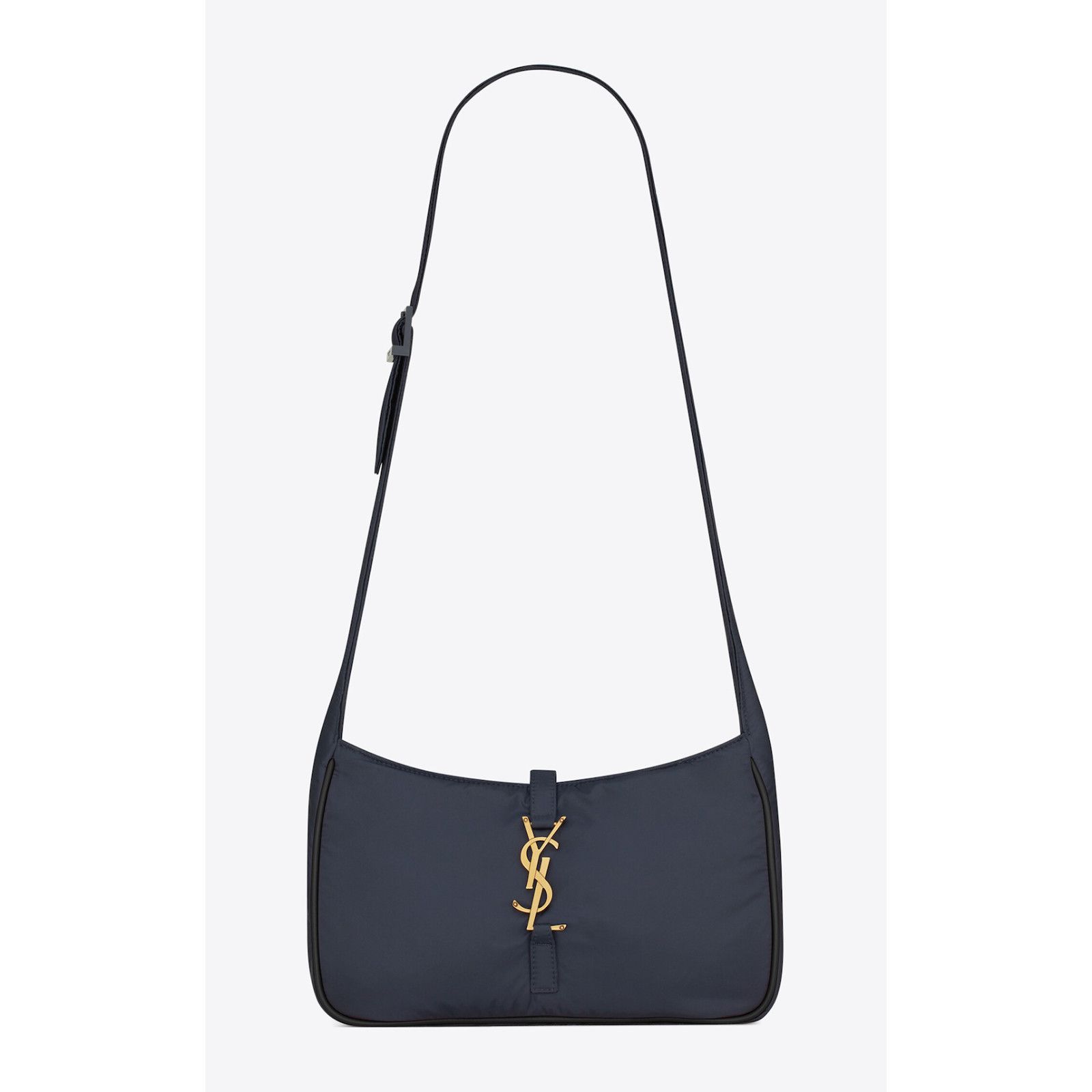 Yves Saint Laurent Saint Laurent Navy Blue Bronze Logo Shoulder Bag Size ONE SIZE - 1 Thumbnail
