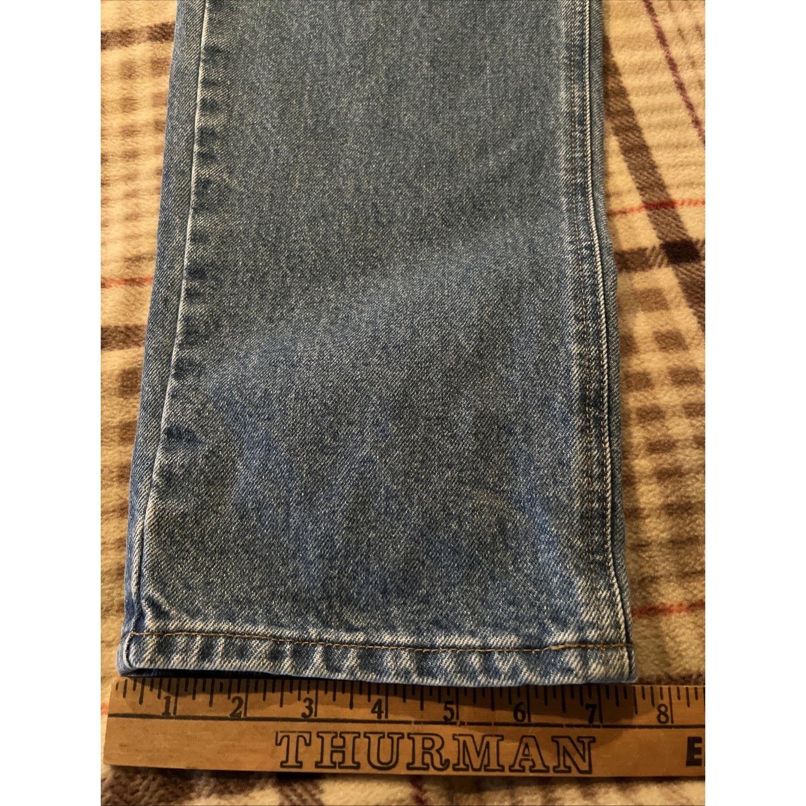 Carhartt Carhartt B17 Jeans Mens 36x34 Denim Med Wash Workwear Blue Size US 36 / EU 52 - 4 Thumbnail
