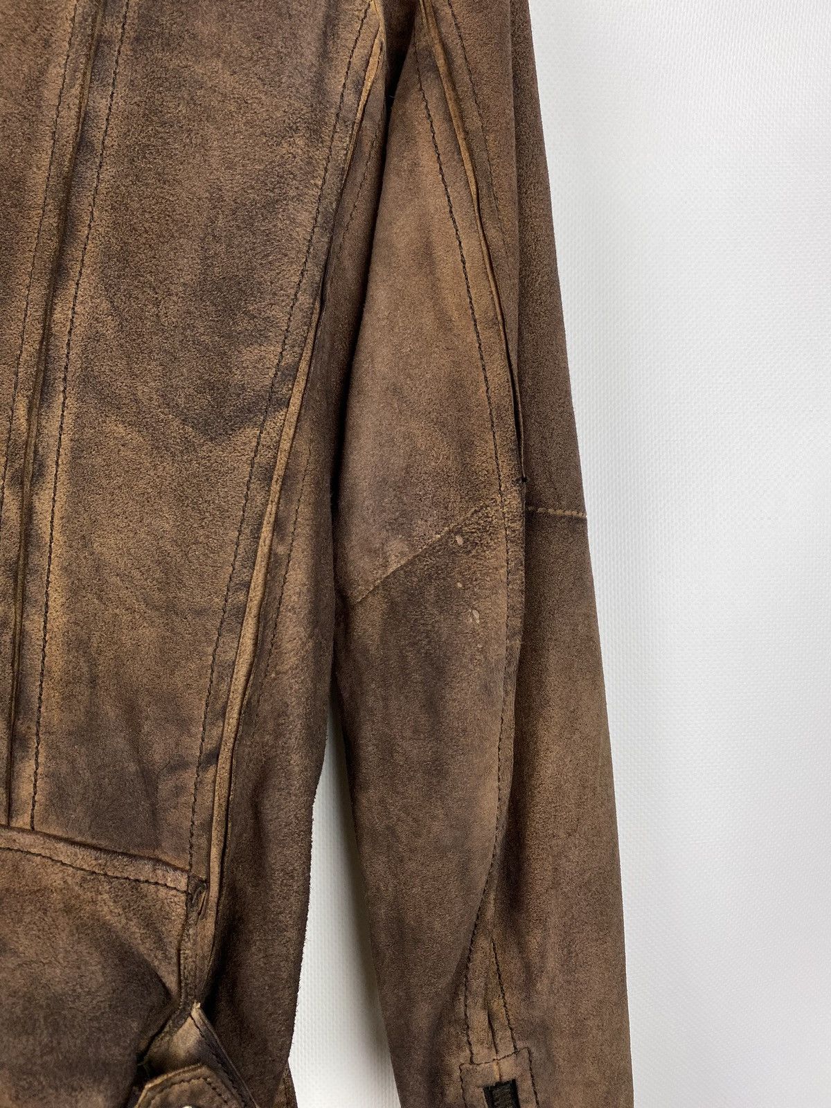 Designer × Muubaa Muubaa ladies goat suede avant-garde biker jacket Size M / US 6-8 / IT 42-44 - 22 Thumbnail