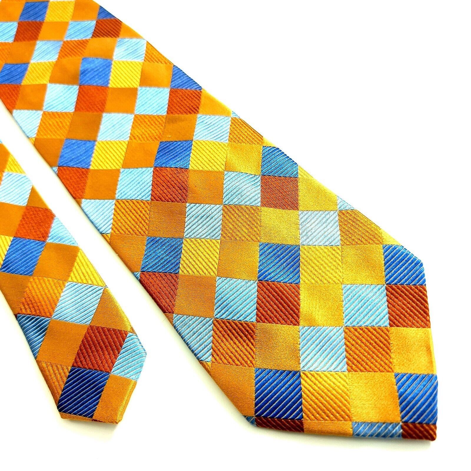 Jos. A. Bank Jos A Bank Signature Collection Geometric Orange Blue Woven Size ONE SIZE - 1 Thumbnail