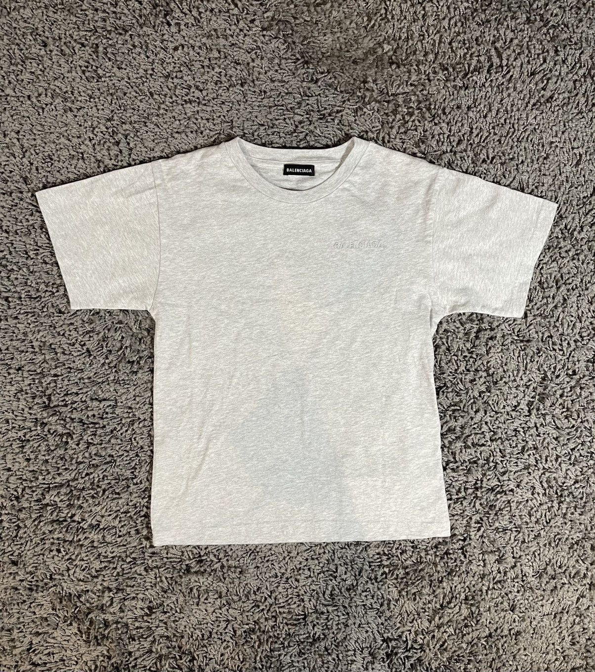 Balenciaga Balenciaga Embroidered Vintage Jersey T-Shirt Pale Heather Size M / US 6-8 / IT 42-44 - 5 Thumbnail