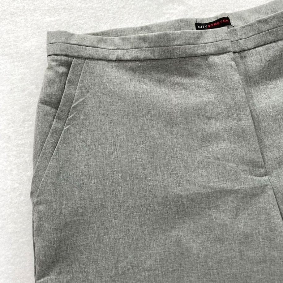 Vintage NY&C New York & Company Dress Pants Women's 14 Gray City Stretch Trouser Cuffed Size 36" / US 14 / IT 50 - 3 Thumbnail