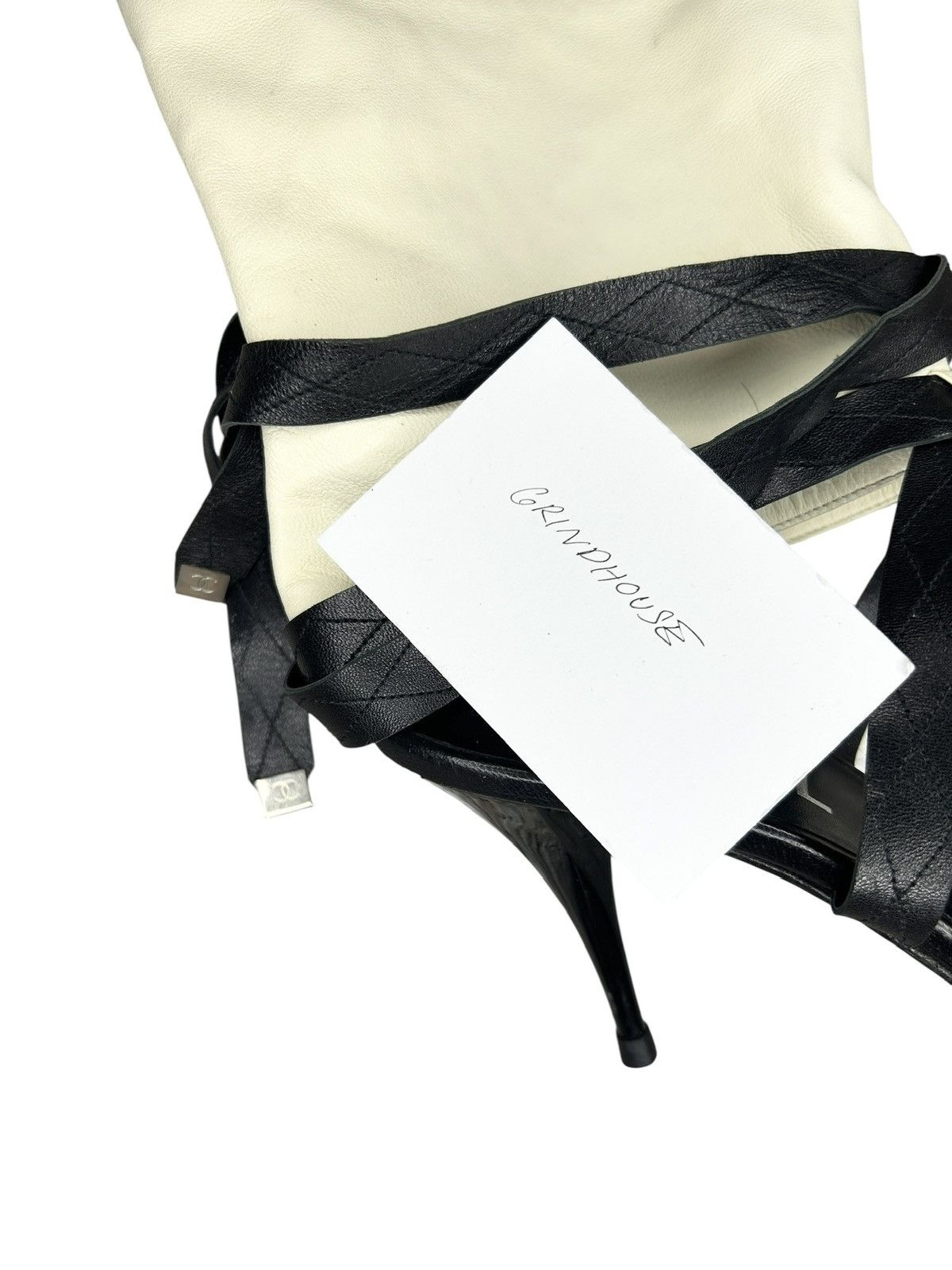 Chanel S/S 06 Glove Wrap Heels Size US 8 / IT 38 - 14 Thumbnail