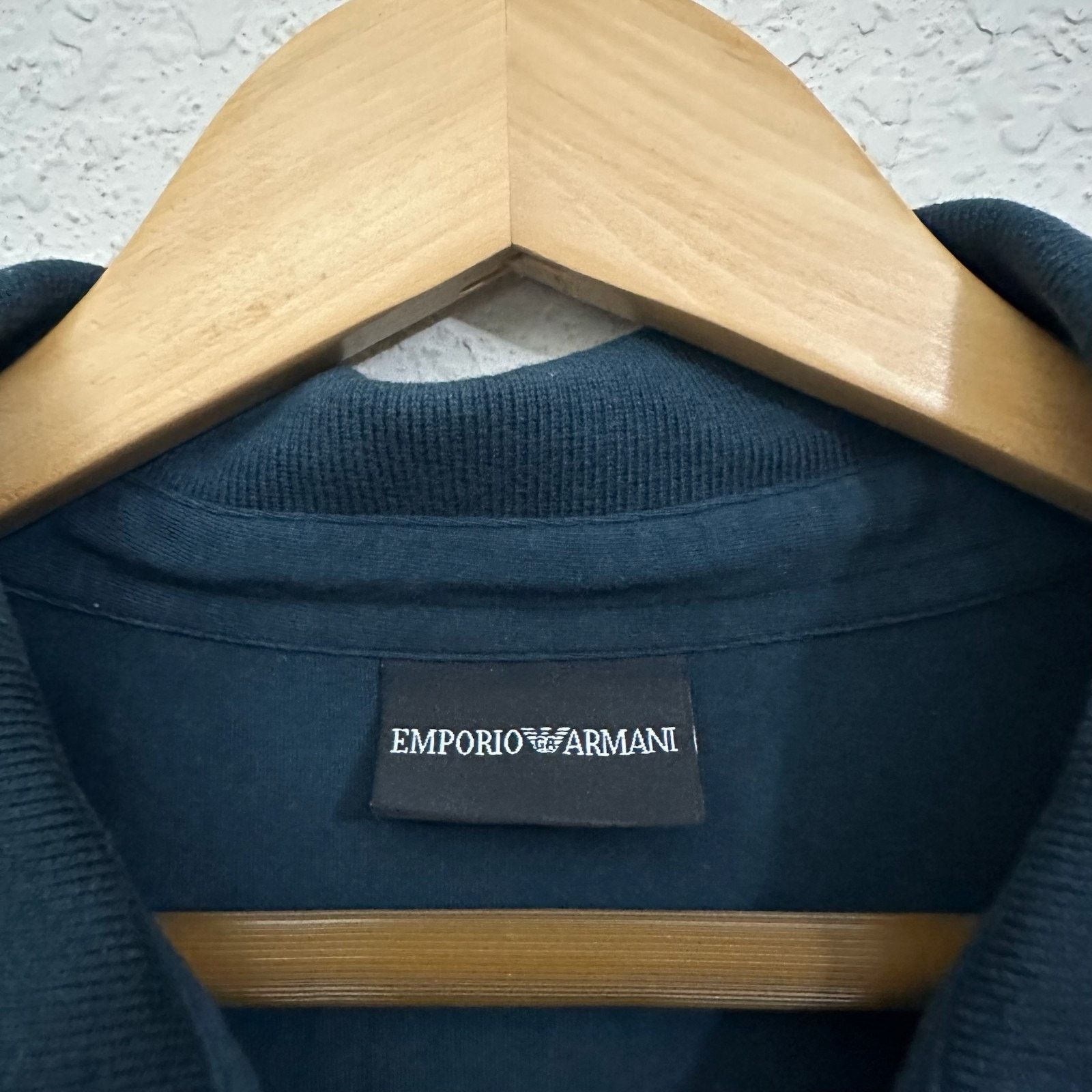 Emporio Armani EMPORIO ARMANI Polo Shirt Black Embroidered Golf Preppy RARE Size US XXL / EU 58 / 5 - 6 Thumbnail