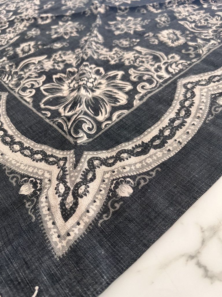 Visvim BANDANA WILD FLOWER black Size ONE SIZE - 3 Thumbnail